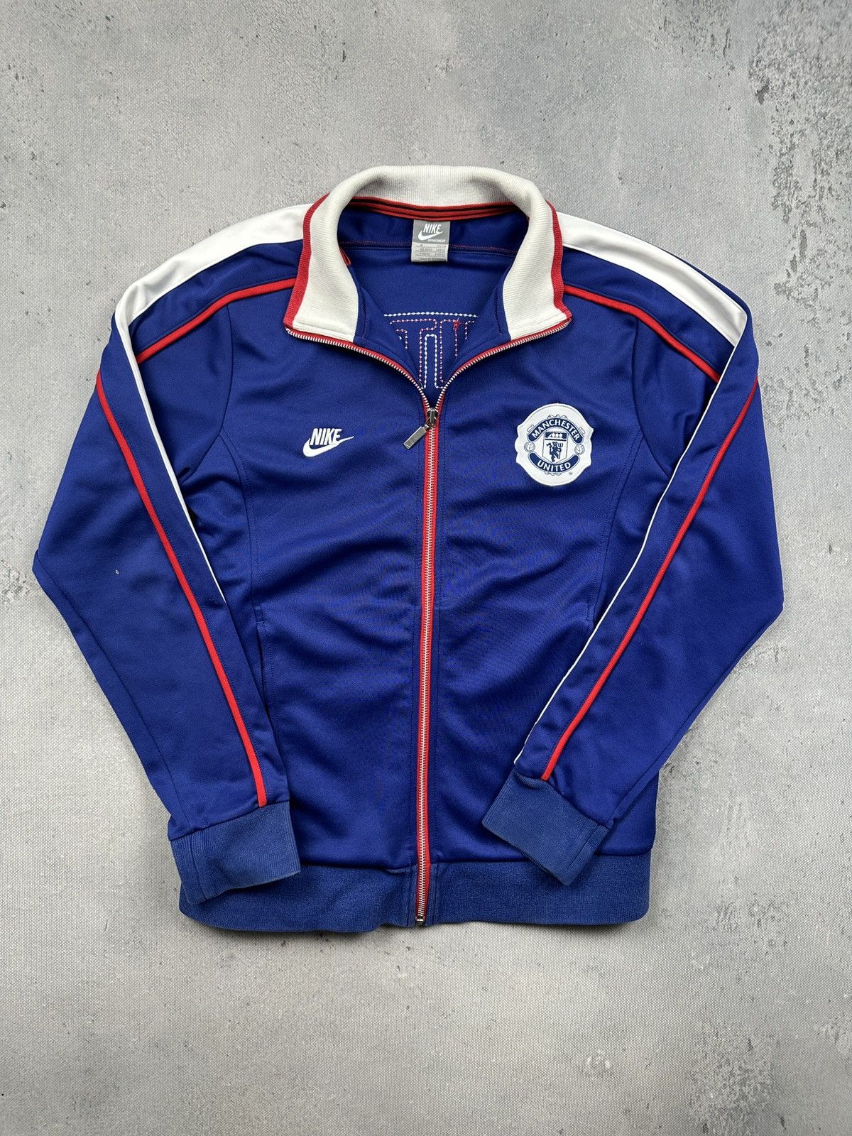 Nike Vintage Nike Manchester United Track Jacket 90s Y2K Blue M Size US M / EU 48-50 / 2 - 1 Thumbnail