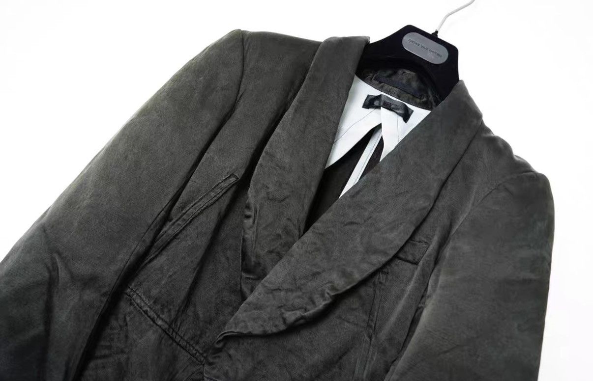 Comme des Garcons Comme des Garçons Silk Blend Draped Curved Sleeve Jacket Size US S / EU 44-46 / 1 - 3 Thumbnail