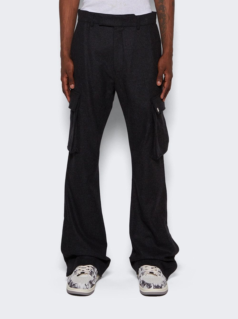 Amiri o1mle1024 Tactical Cargo Pant Flare in Grey Size US 30 / EU 46 - 3 Thumbnail