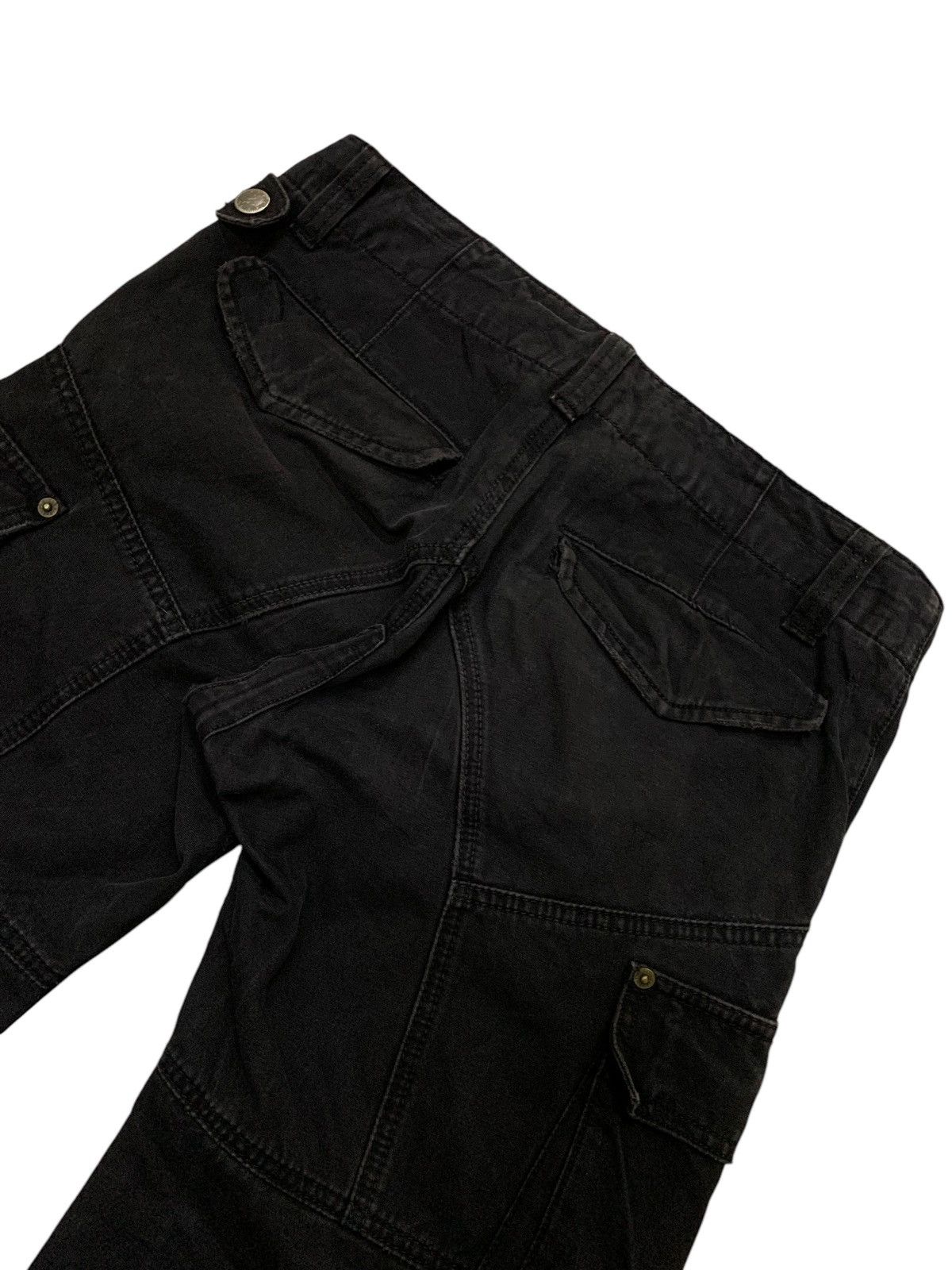 Issey Miyake × PPFM × Tete Homme PPFM Japan Bondage Double Knee Zipper Black Tech Cargo Pants Size US 32 / EU 48 - 12 Thumbnail
