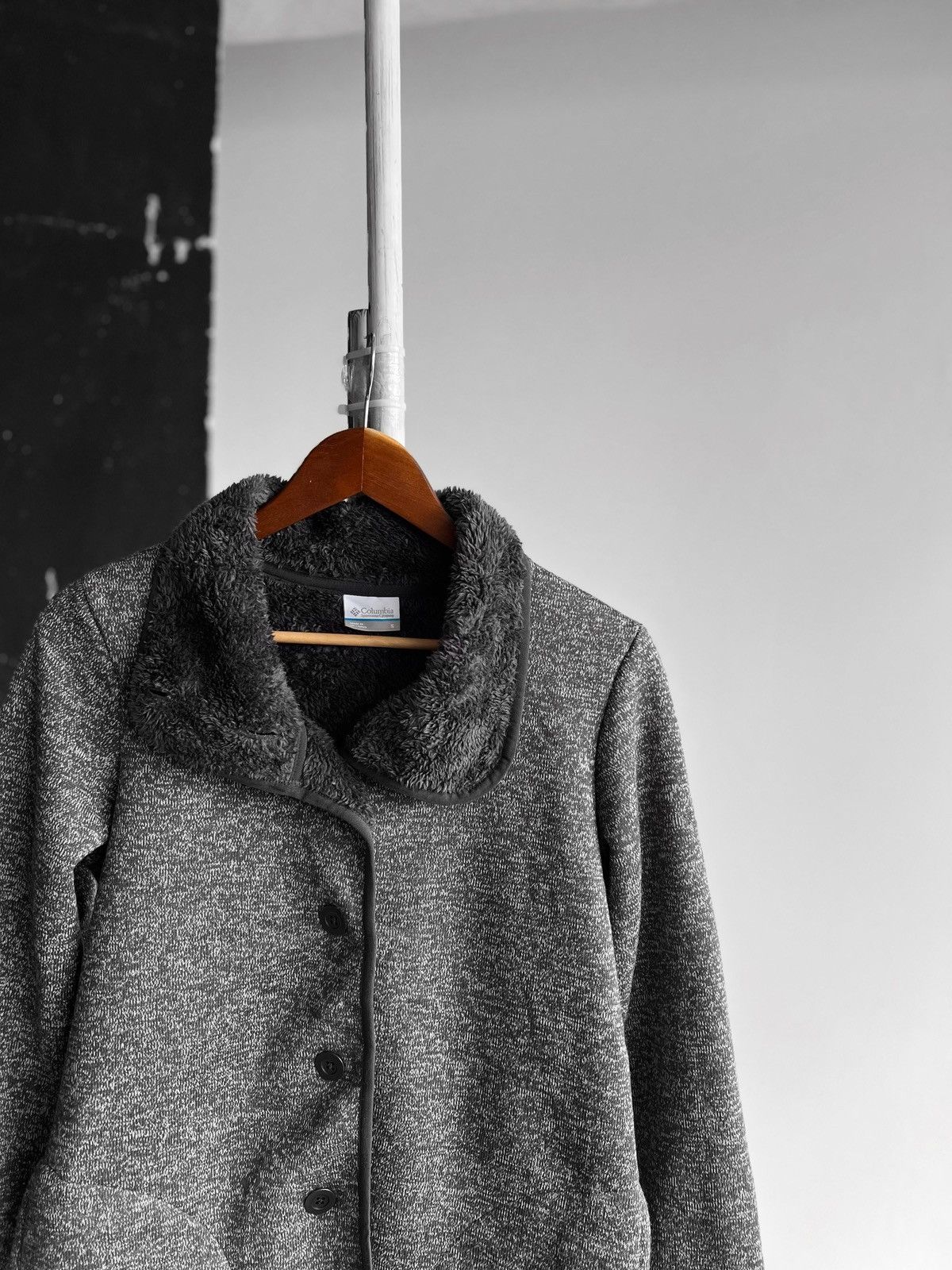 Columbia Columbia Womens Long Sleeve Fleece Gray Sweater Cardigan Size S / US 4 / IT 40 - 2 Thumbnail