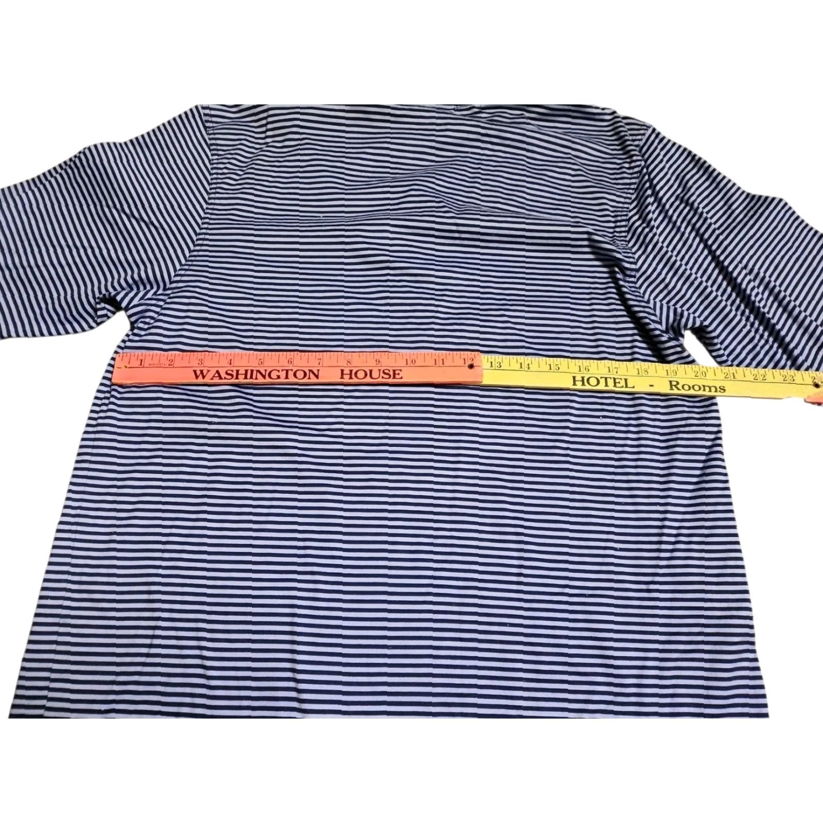 Vintage VINTAGE Amen Corner Polo Shirt M Blue Striped Golf The Masters Mens Size US M / EU 48-50 / 2 - 3 Thumbnail
