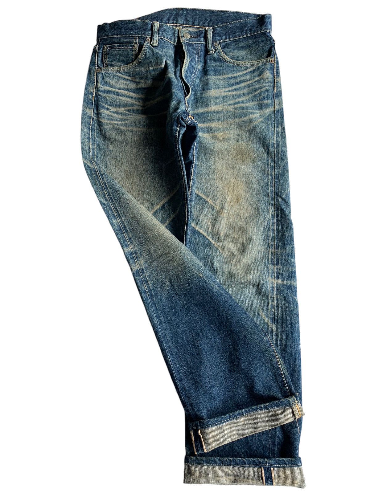 Kapital Vintage Eight-G Japanese Mudwash Selvedge Distressed Denim Size US 32 / EU 48 - 6 Thumbnail