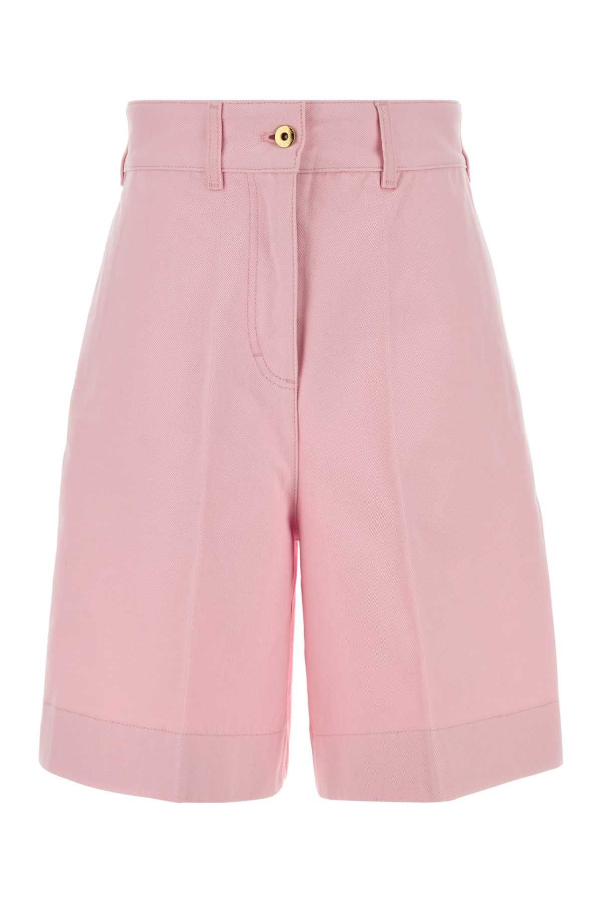 Patou Pink Cotton Bermuda Shorts Size 25" / US 0 / IT 36 - 1 Thumbnail