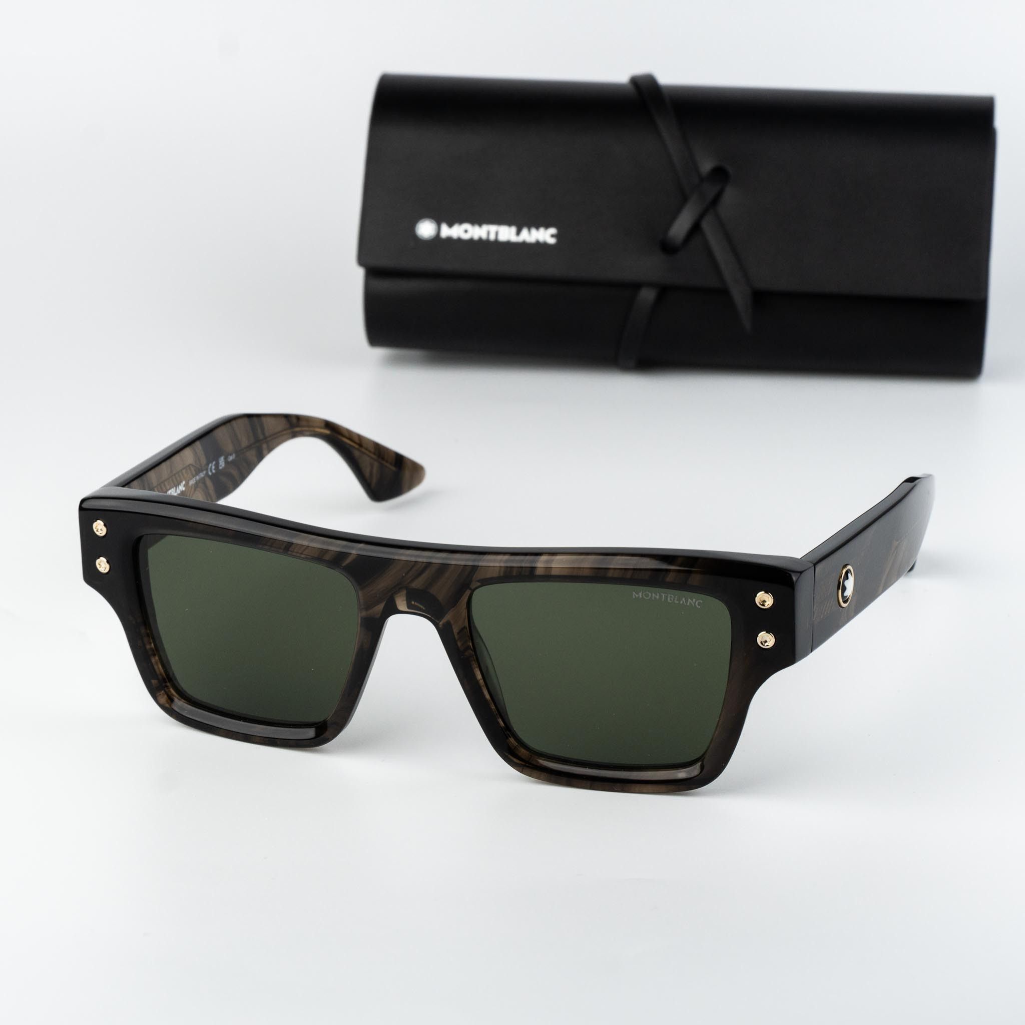 Montblanc Montblanc Men Sunglasses Square MB0253S 005 NEW AUTHENTIC Size ONE SIZE - 1 Thumbnail