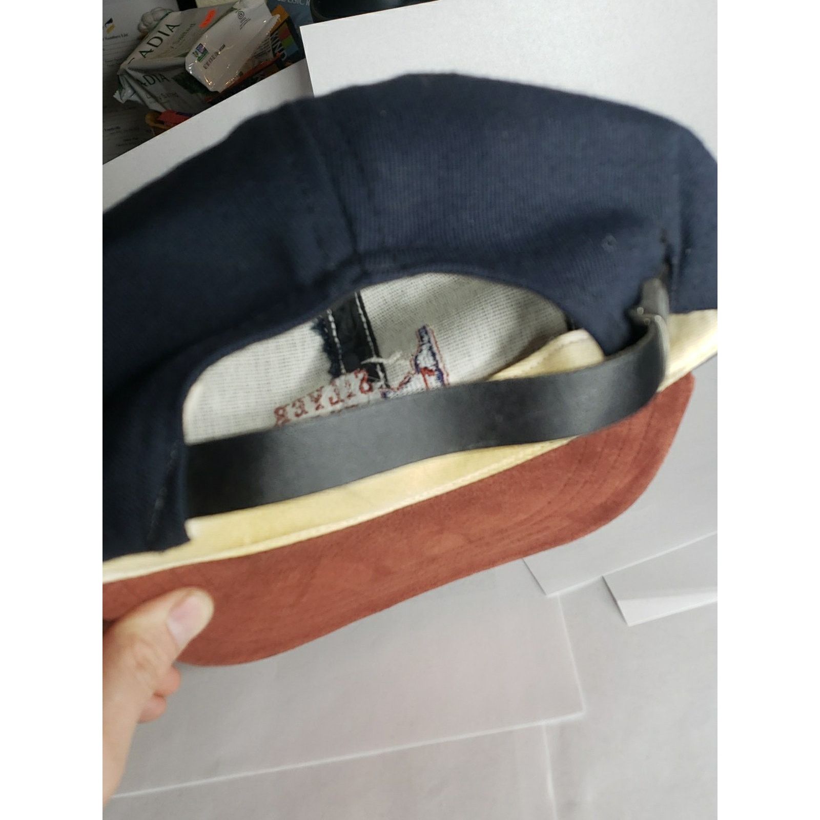 Imperial Silver Sage Golf Idaho Leather Suede Brim Hat Vintage 90s Size ONE SIZE - 10 Thumbnail