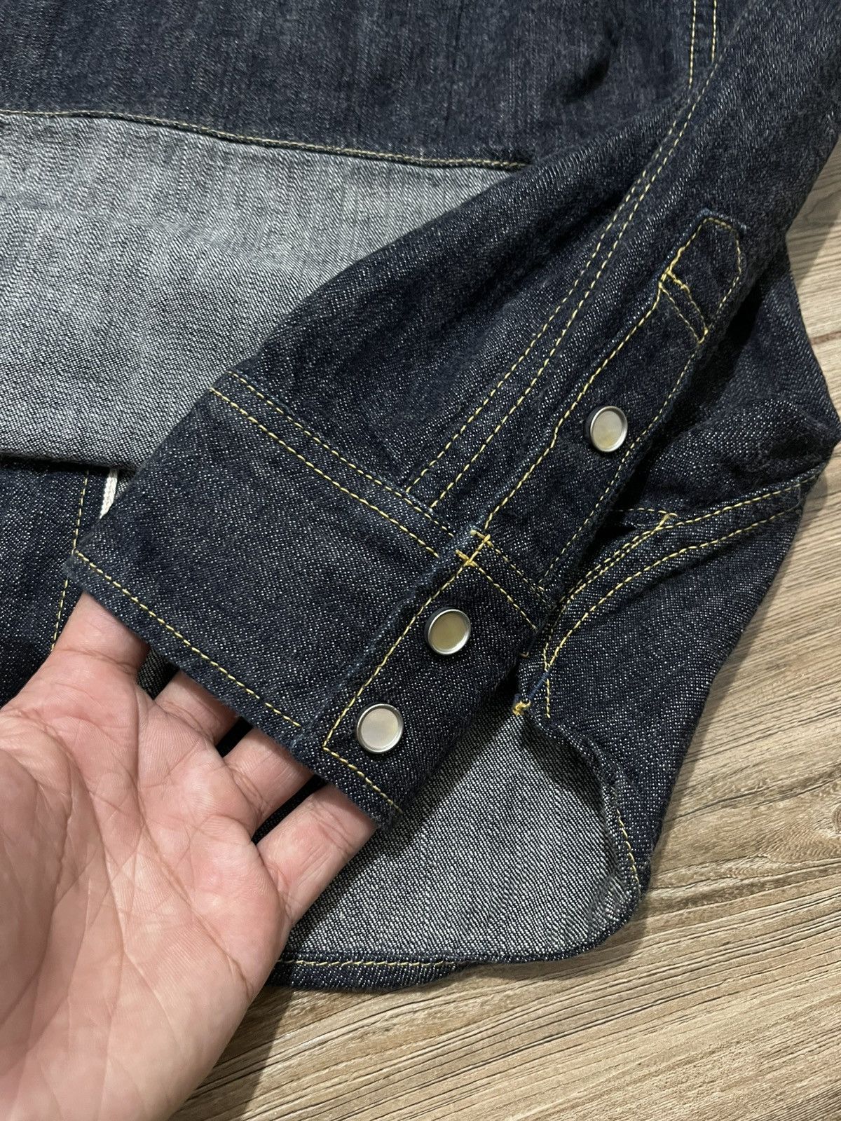 The Flat Head The Flat Head 10oz. Selvedge Indigo Western Button Down Size US M / EU 48-50 / 2 - 9 Thumbnail