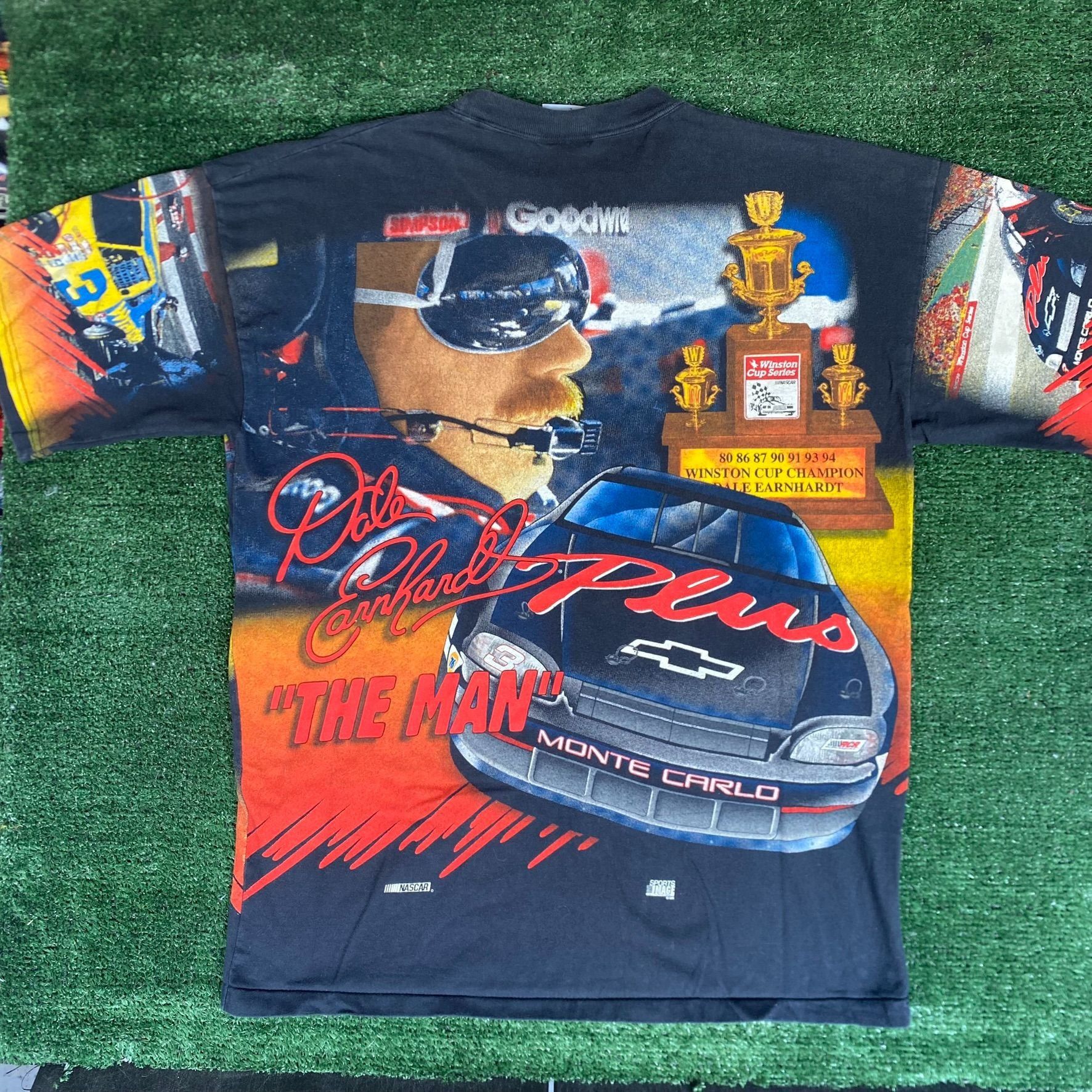 NASCAR Vintage 90s Dale Earnhardt AOP Shirt NASCAR Racing Tee Size US L / EU 52-54 / 3 - 6 Thumbnail