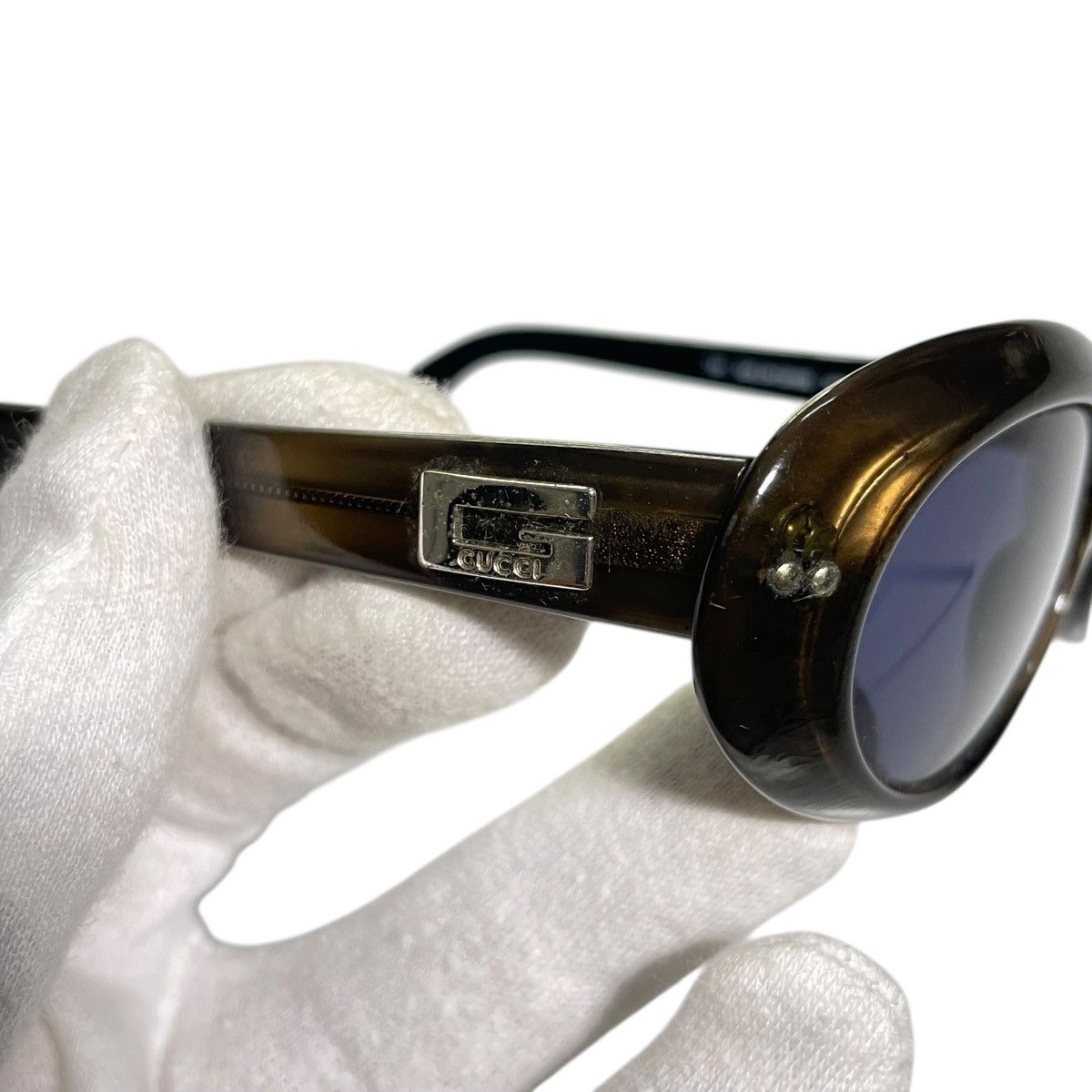 Gucci Gucci 90s Black & Golden Cat Eye Glasses Size ONE SIZE - 9 Thumbnail