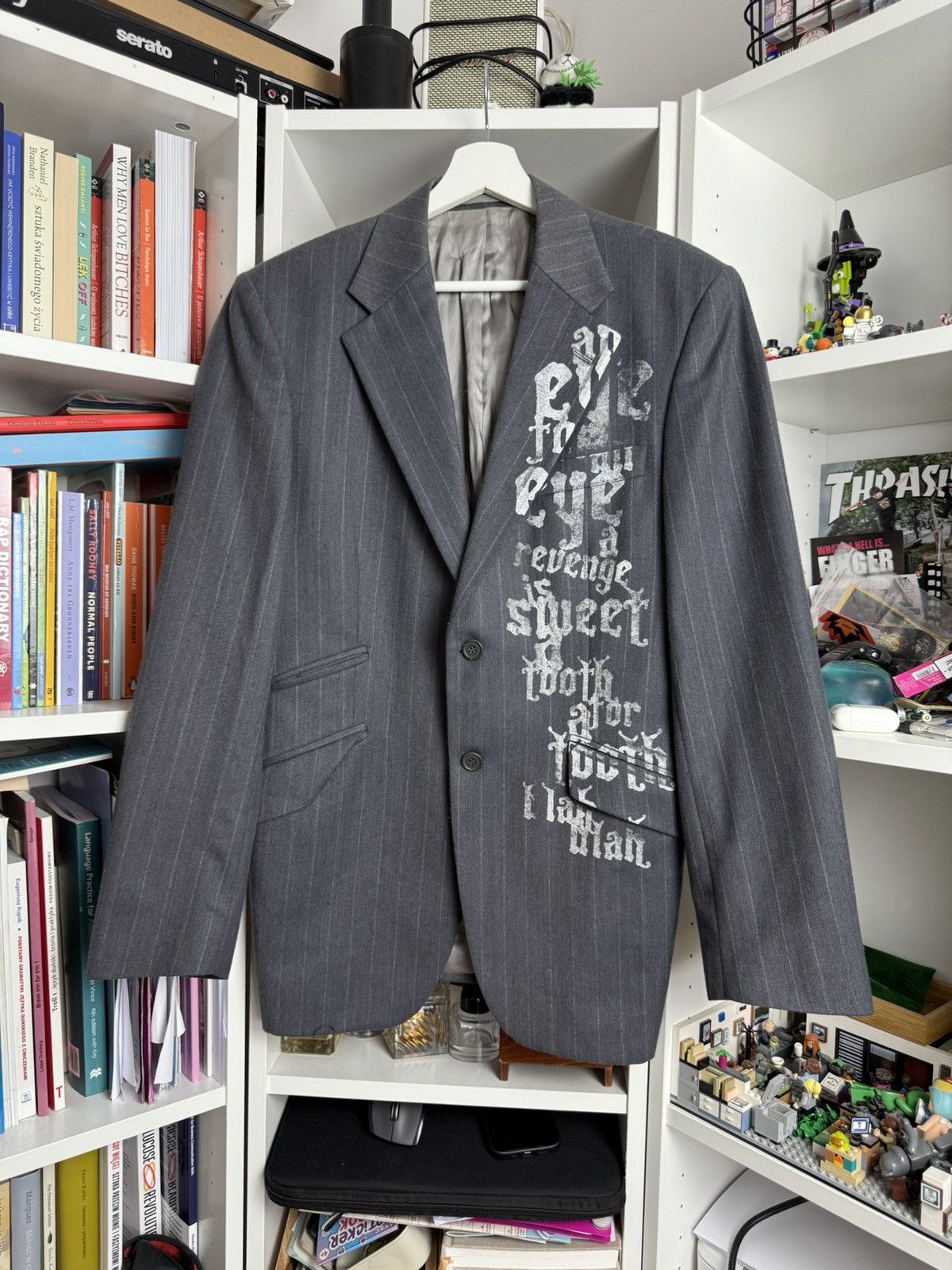 Affliction × Designer × Vintage Vintage y2k Affliciton style printed blazer jacket S archive Size 36S - 1 Thumbnail
