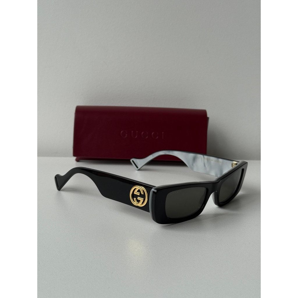 Gucci NEW Gucci GG0516S 001 Black Sunglasses $435 Size ONE SIZE - 3 Thumbnail