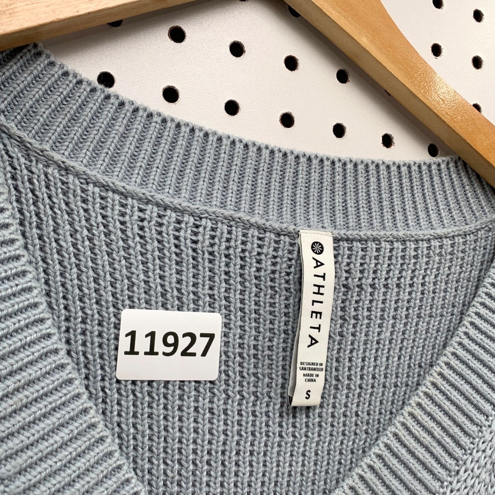 Athleta Athleta Women's Gray Ribbed Knit V-Neck Pullover Sweater Small Size S / US 4 / IT 40 - 6 Thumbnail