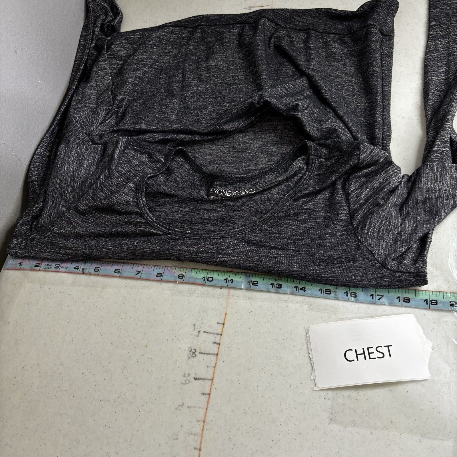 Other Beyond Yoga L Gray Open Back Long Sleeve Workout Top Activew Size L / US 10 / IT 46 - 5 Thumbnail