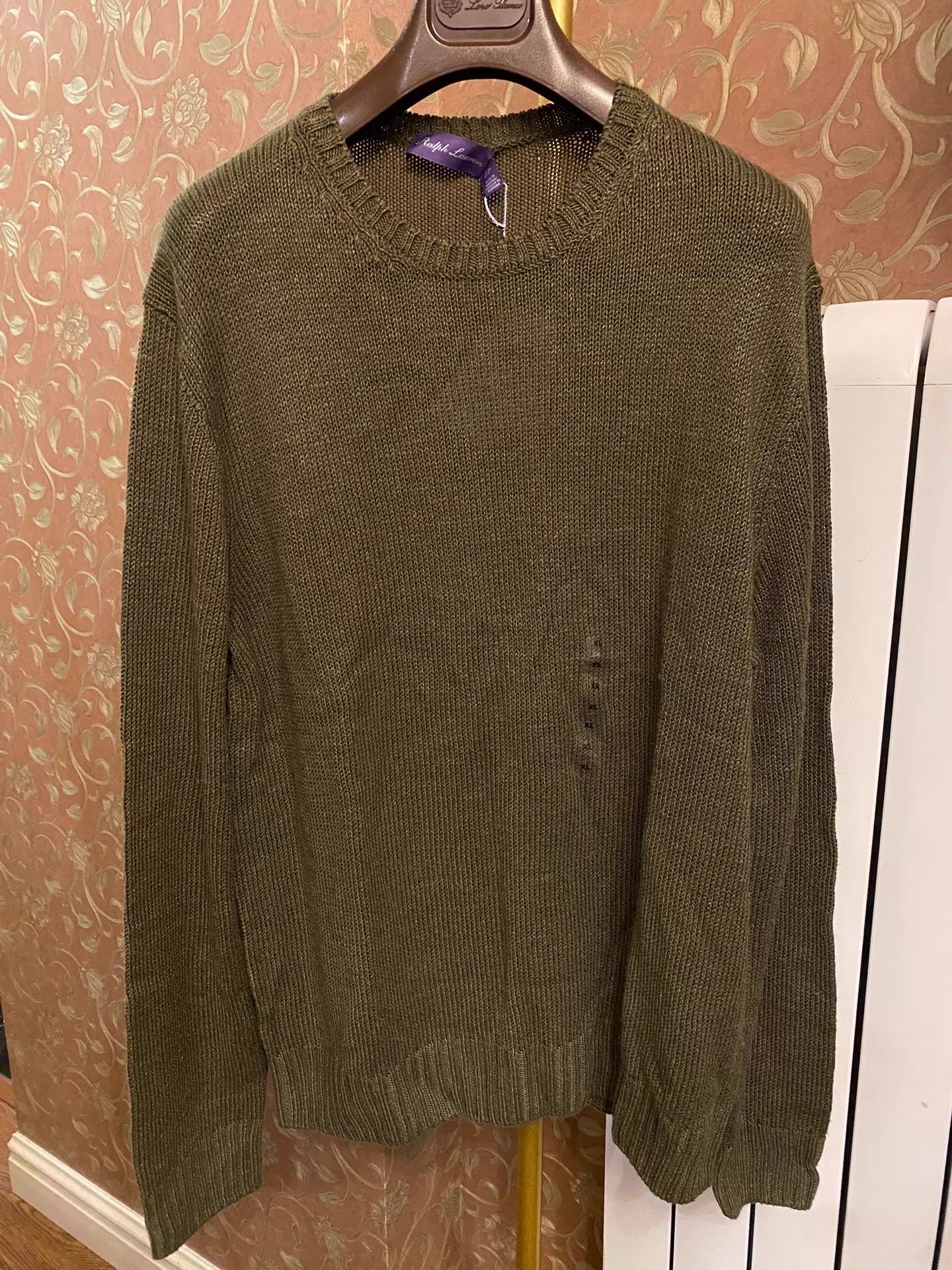 Ralph Lauren RL Purple Label RRL Linen Silk Sweater XL New Size US XL / EU 56 / 4 - 1 Thumbnail