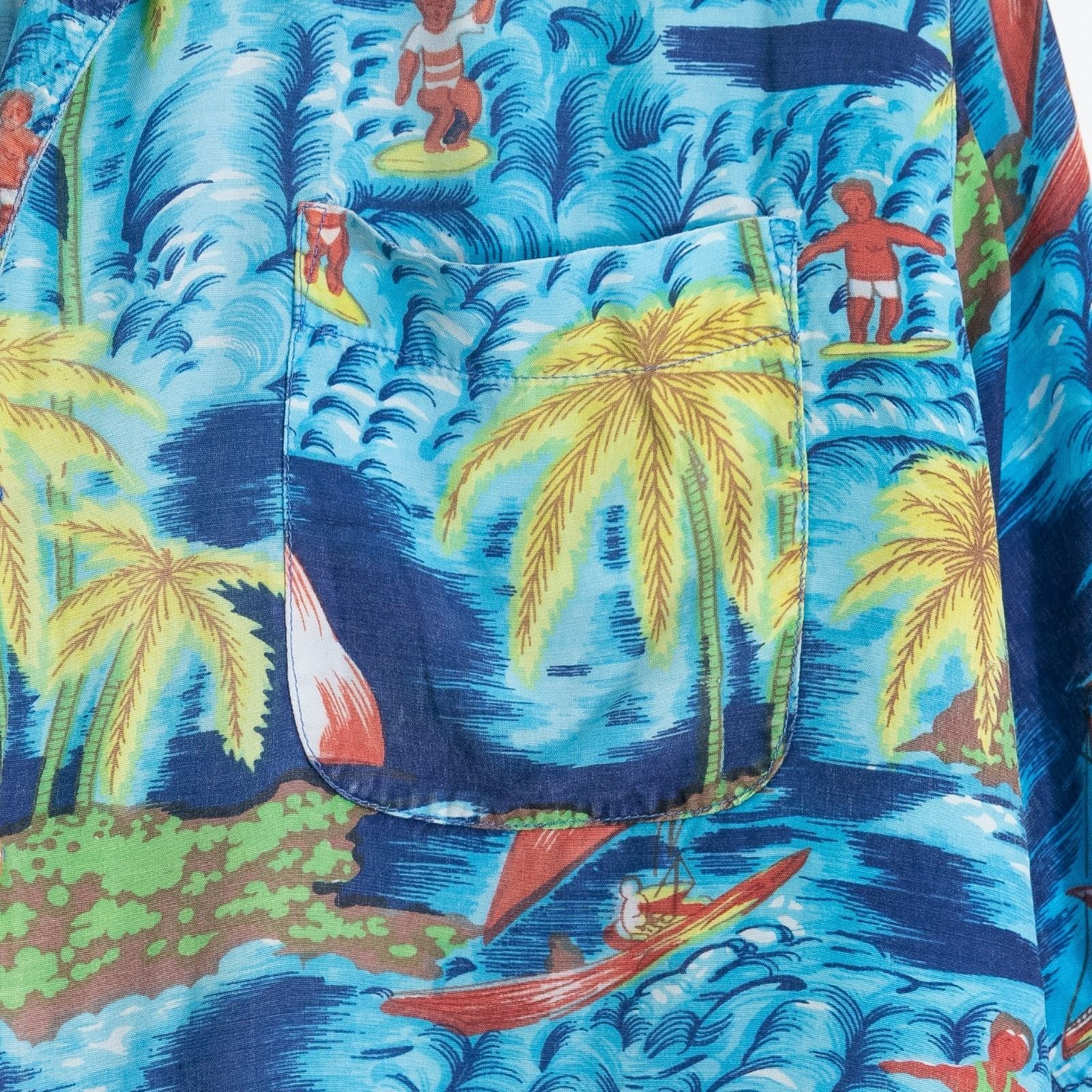 Vintage Vintage Hawaiian Floral Beach Surfing Button Up Shirt Large Size US L / EU 52-54 / 3 - 3 Thumbnail