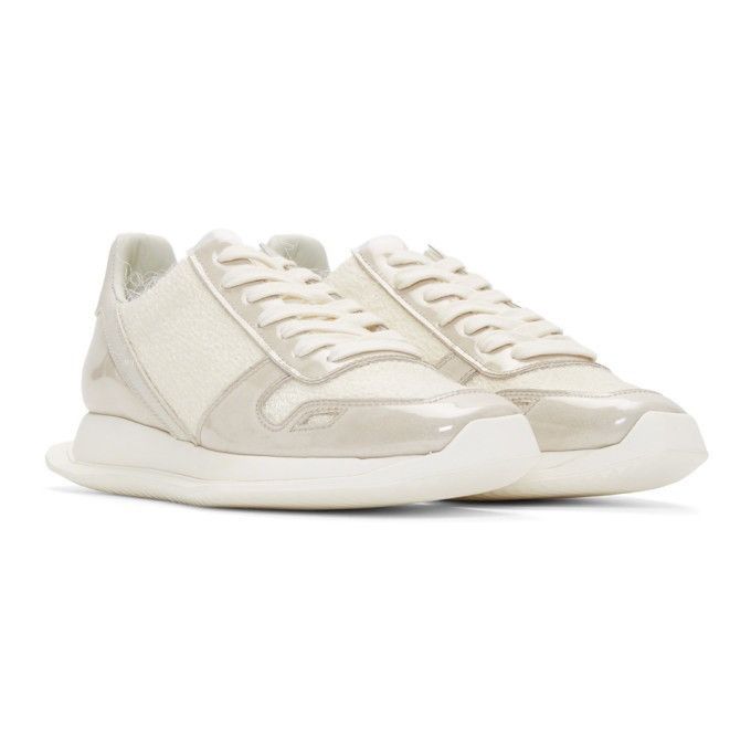 Rick Owens Rick Owens Off-White Plastic Shearling Runner Sneaker Size US 9 / EU 42 - 1 Thumbnail