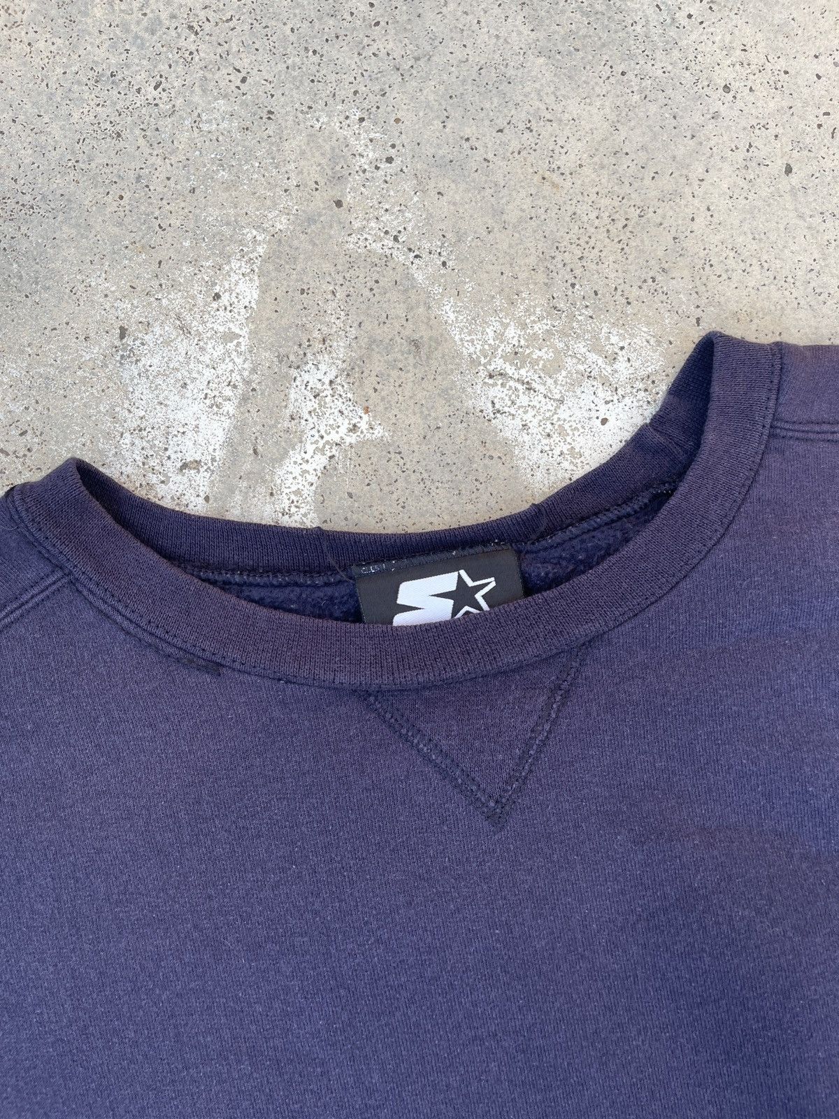 Starter × Vintage Vintage Y2K Faded Navy Starter Crewneck Size US XL / EU 56 / 4 - 7 Thumbnail