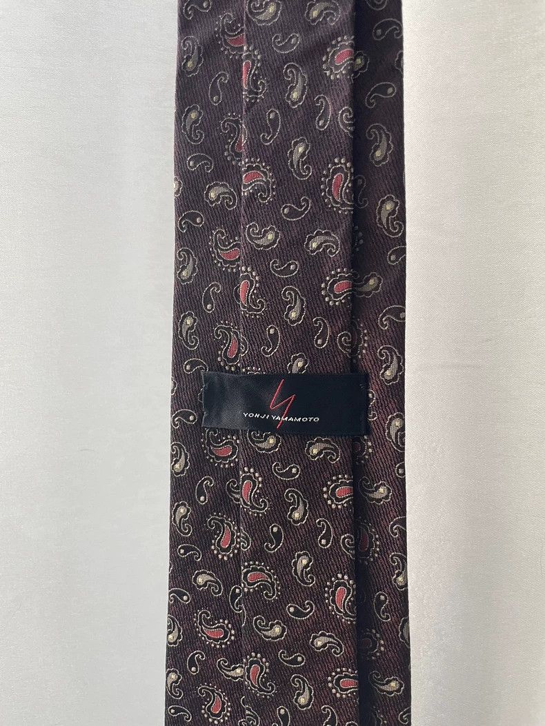 Yohji Yamamoto yohji Yamamoto Cashew Silk Red Vintage Tie Size ONE SIZE - 4 Thumbnail