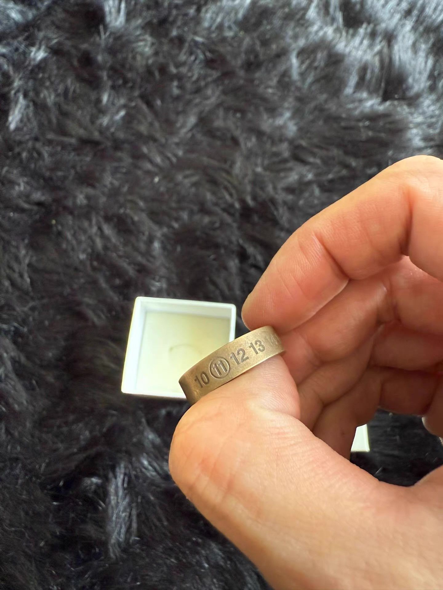 Maison Margiela Maison Margiela First Edition Classic Number Ring Q17 Size ONE SIZE - 4 Thumbnail