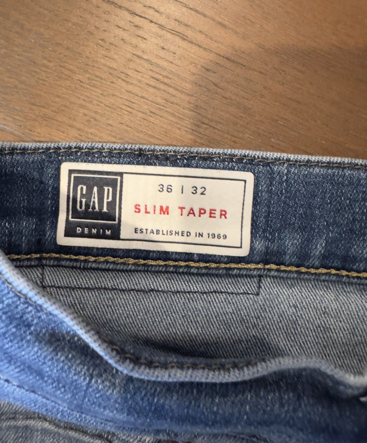 Gap The Gap Slim Taper Denim Jeans Blue 36 32 Softwear Size US 36 / EU 52 - 2 Thumbnail
