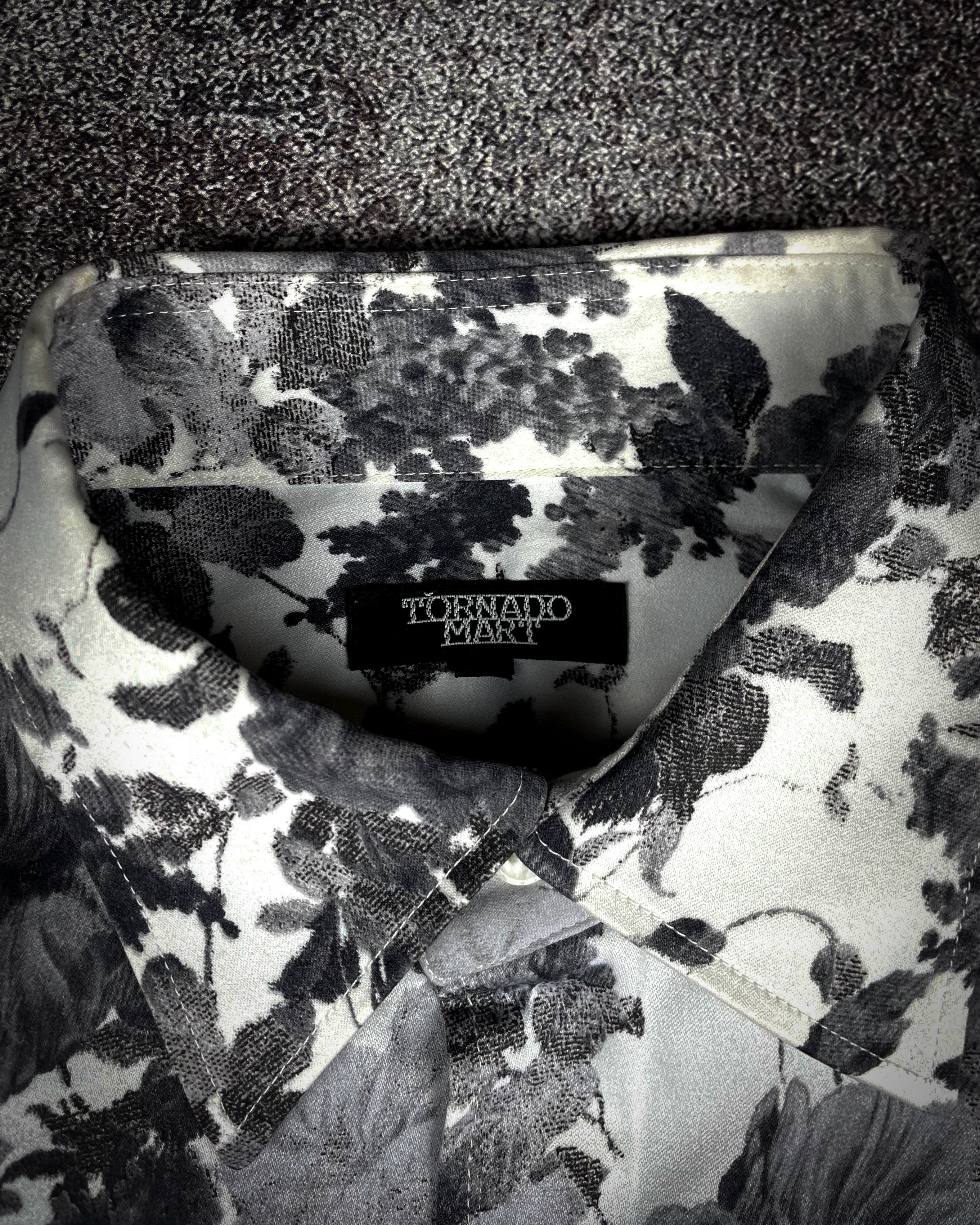 Tornado Mart 2000's Tornado Mart Floral Button up Laces Shirt Size US L / EU 52-54 / 3 - 3 Thumbnail