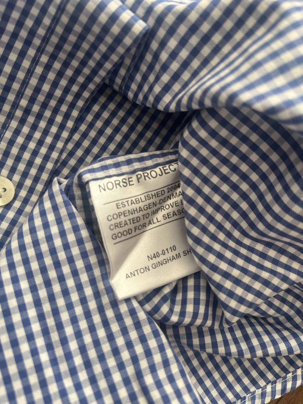 Norse Projects Anton Gingham Shirt Size US XS / EU 42 / 0 - 4 Thumbnail
