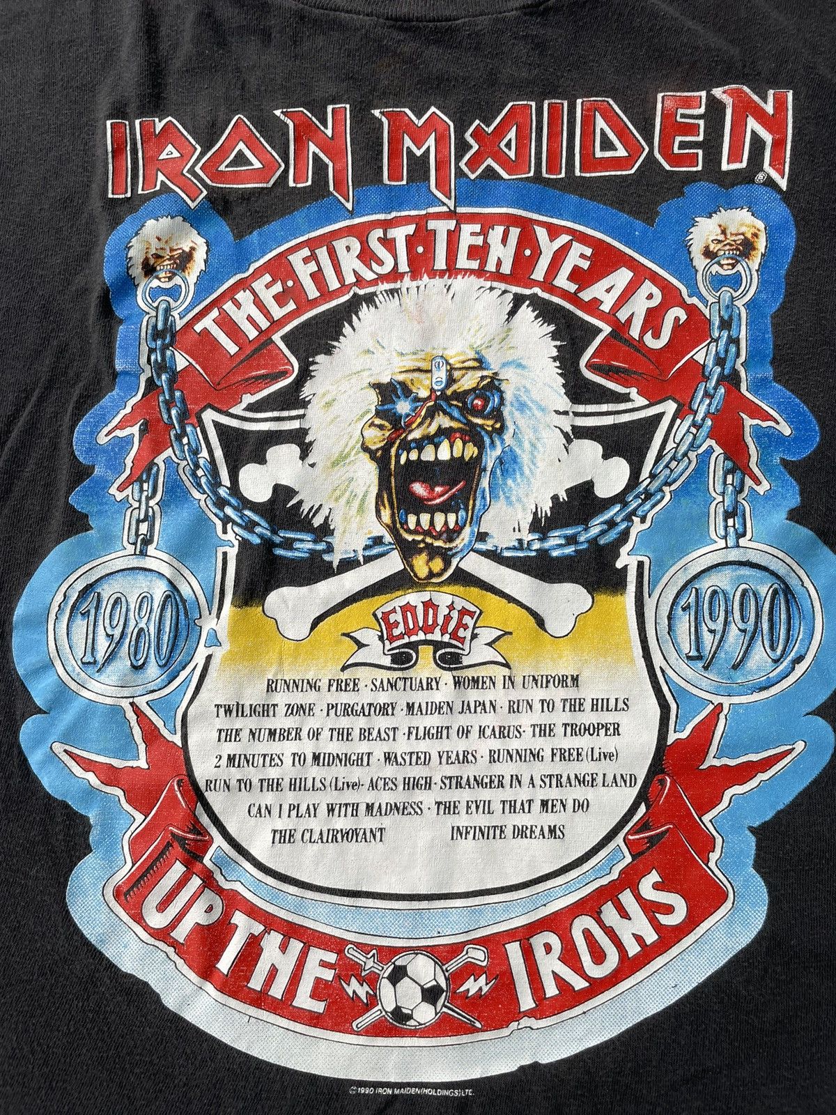 Band Tees VTG 90’s Iron Maiden The 1st Ten Year Anniversary Size US XL / EU 56 / 4 - 13 Thumbnail