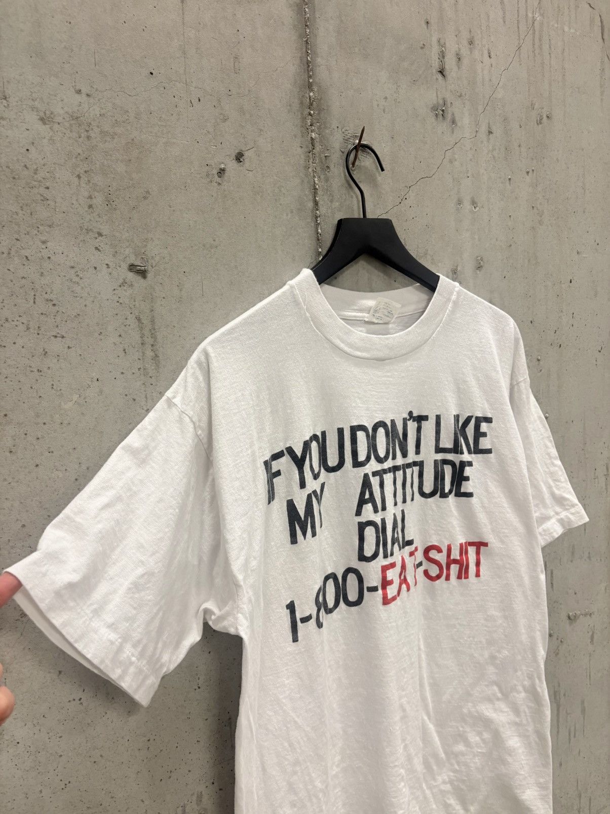 Vintage Vintage 1800 Eat Shit Shirt Faded Thrashed Grunge Band Size US XL / EU 56 / 4 - 4 Thumbnail