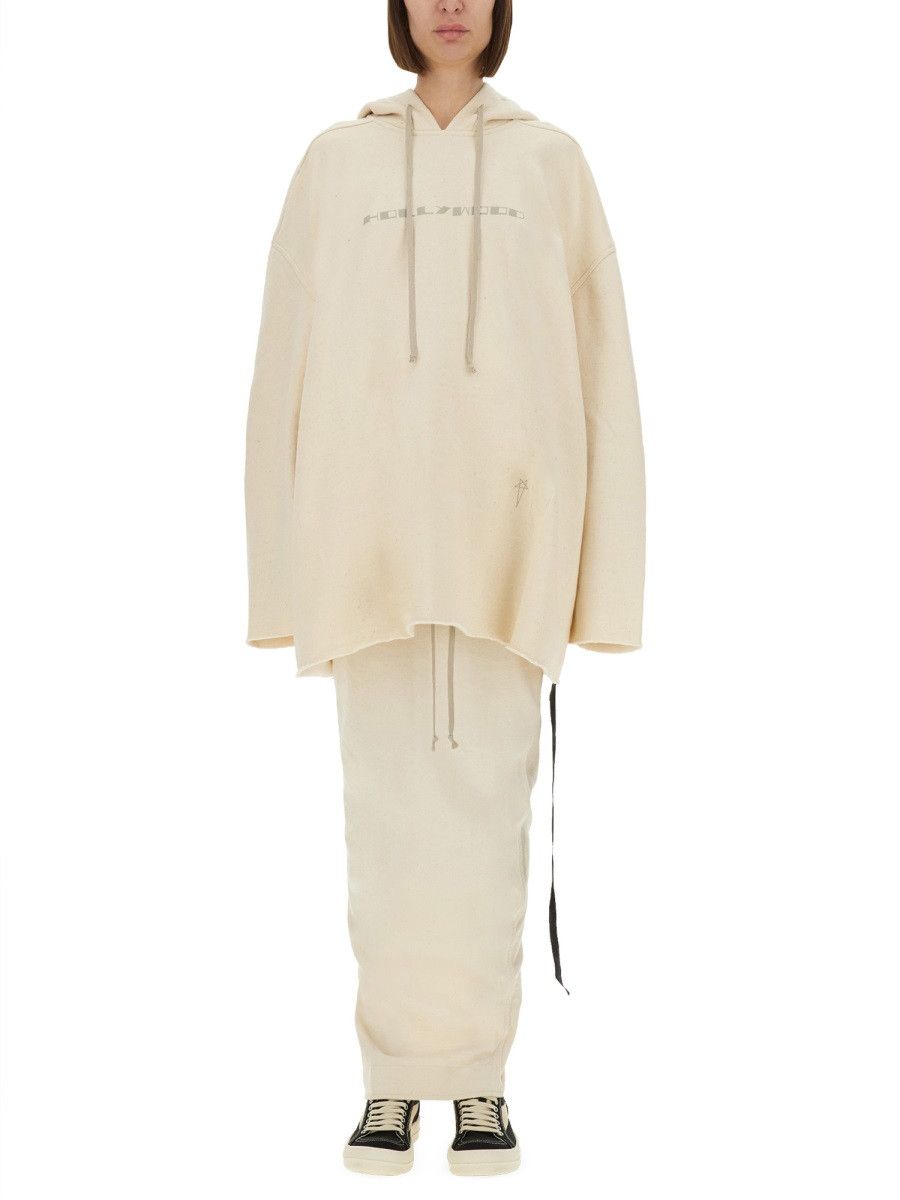 Rick Owens Drkshdw RICK OWENS DRKSHDW "PETER" SWEATSHIRT - IVORY Size XS / US 0-2 / IT 36-38 - 1 Thumbnail