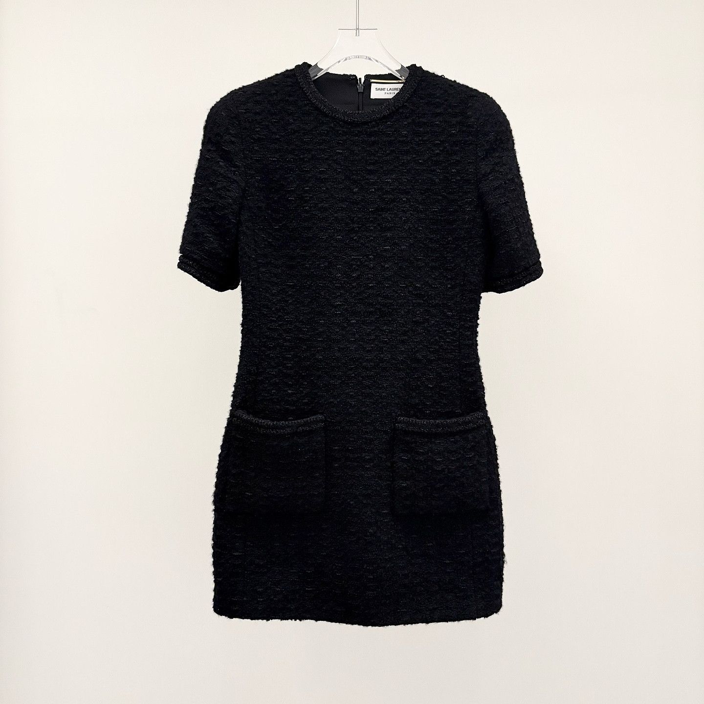 Saint Laurent Paris Saint Laurent Tweed Mini Dress Size 36 Size XS / US 0-2 / IT 36-38 - 1 Thumbnail