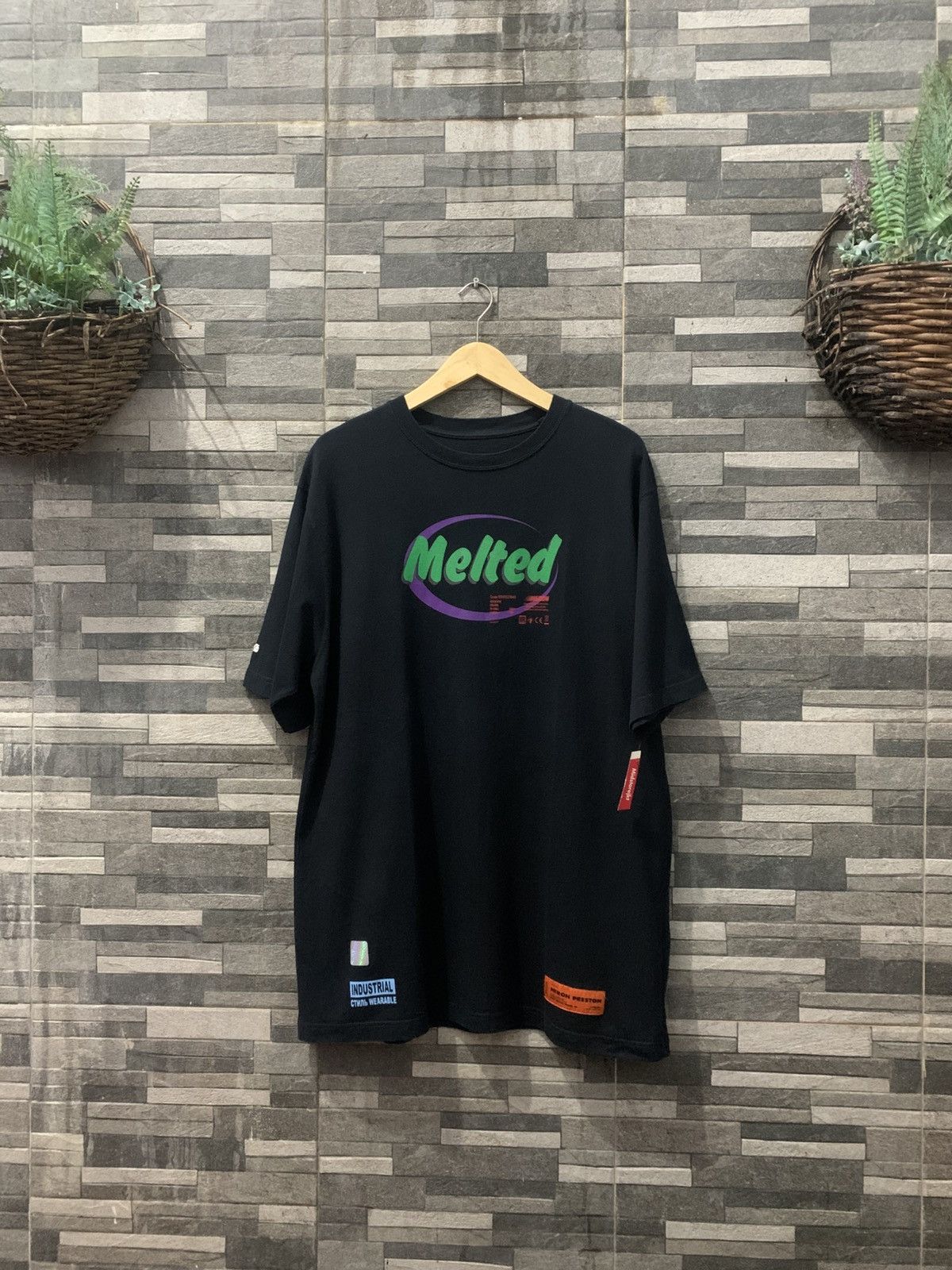 Heron Preston HERON PRESTON " MELTED " Tee Size US XL / EU 56 / 4 - 3 Thumbnail