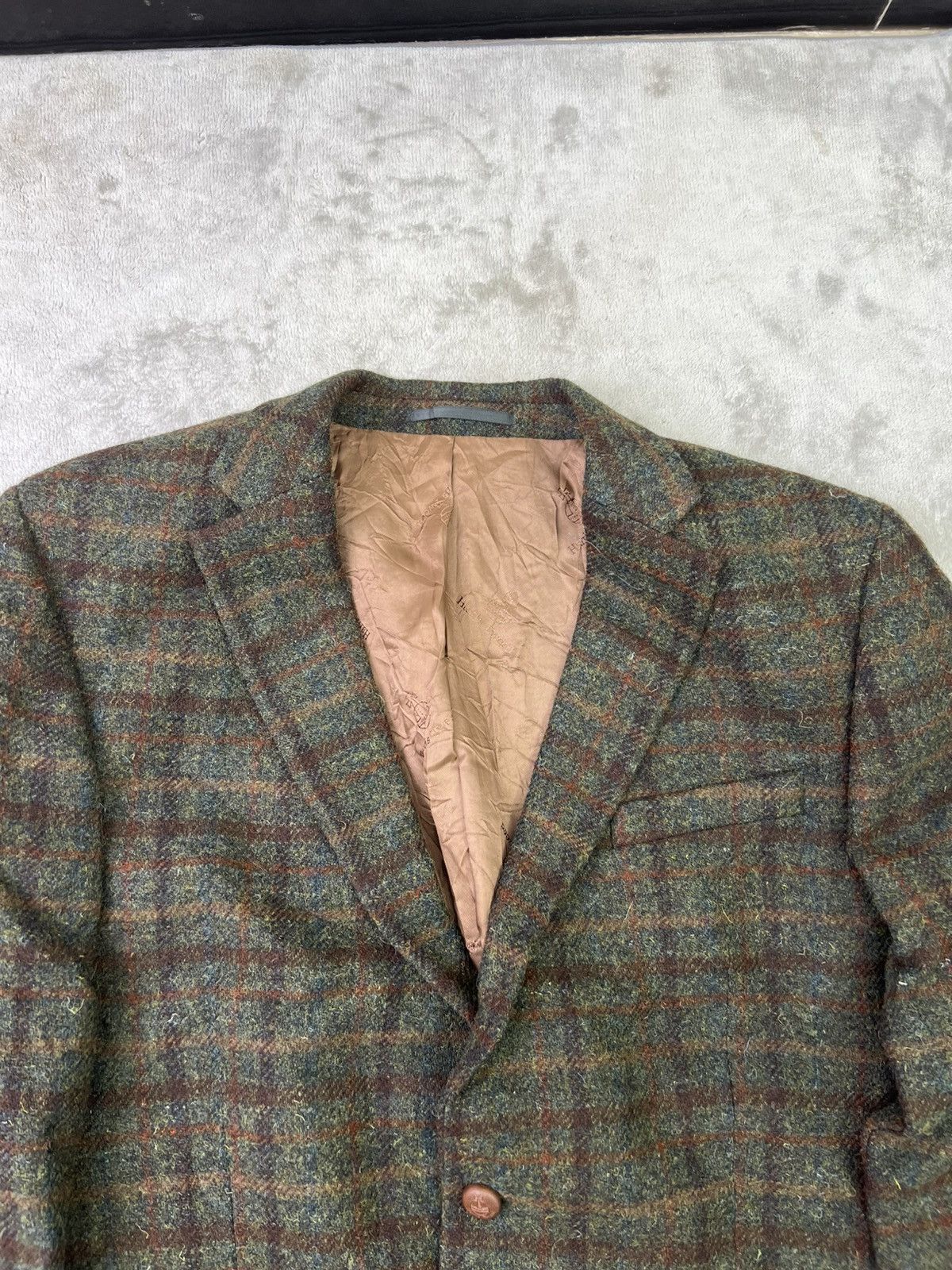 Harris Tweed Contemporary 2010s Carl Gross Harris Tweed Wool Windowpane Size 42S - 2 Thumbnail