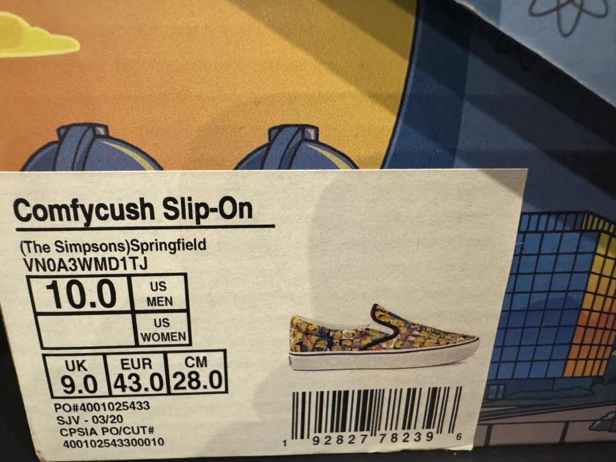 The Simpsons × Vans Size US 10 Vans Slip Ons The Simpsons Collage Comfycush Size US 10 / EU 43 - 7 Thumbnail