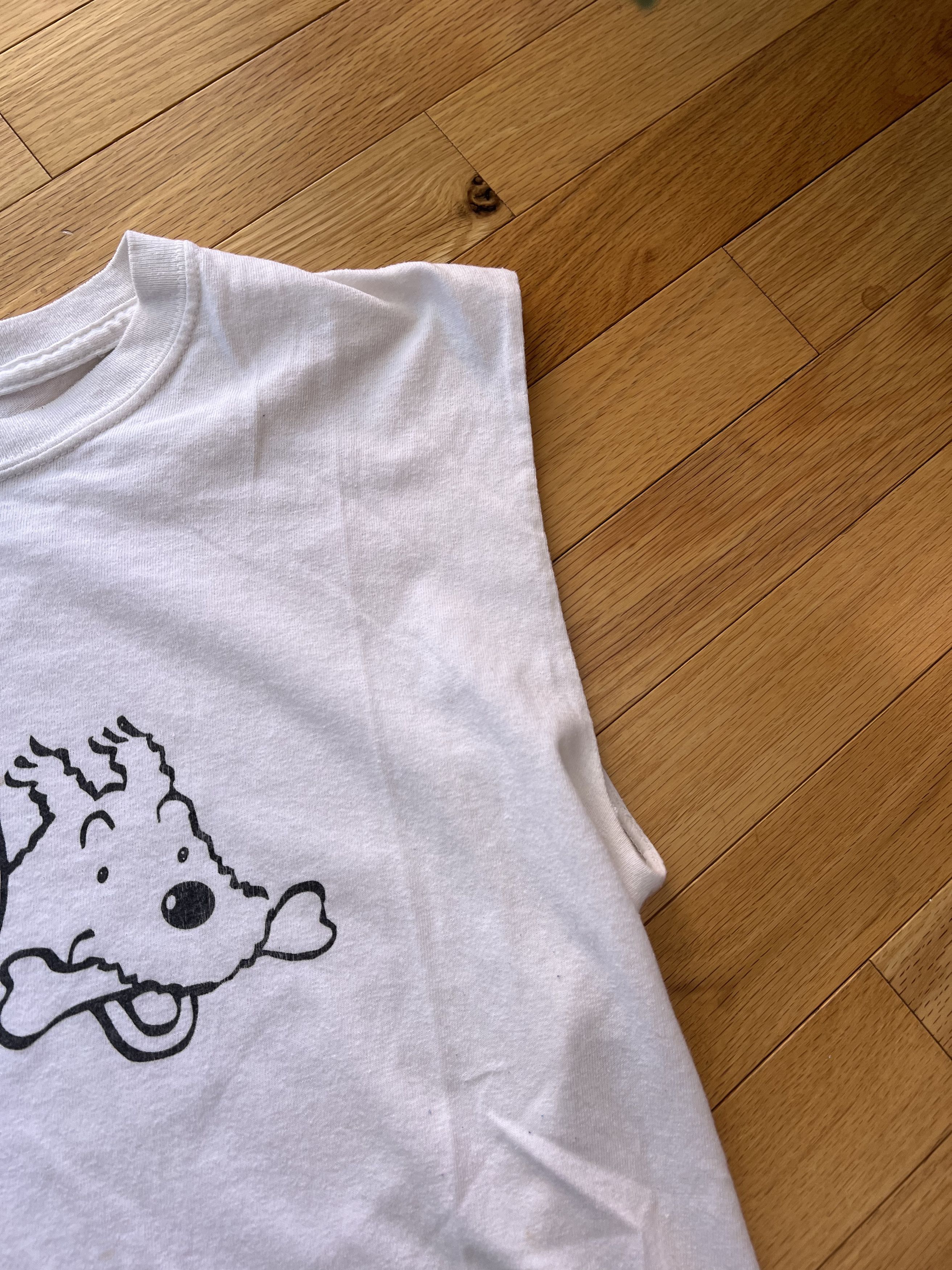 Vintage Vintage Tintin & Milou Cut-Off Tee Size US S / EU 44-46 / 1 - 4 Thumbnail