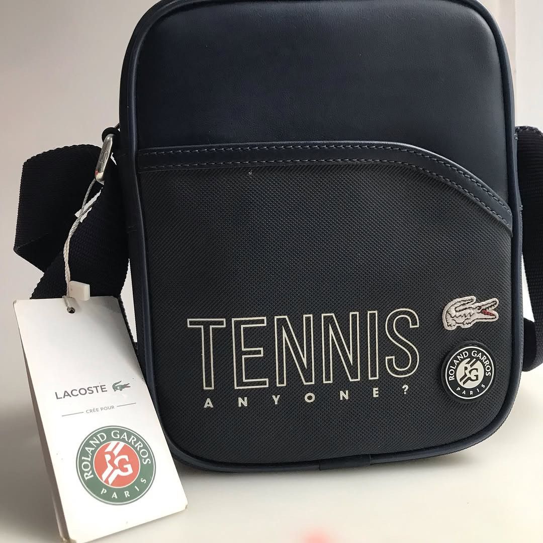 Lacoste Lacoste X Rolland Garros Tennis casual waist sling Bag navy Size ONE SIZE - 3 Thumbnail