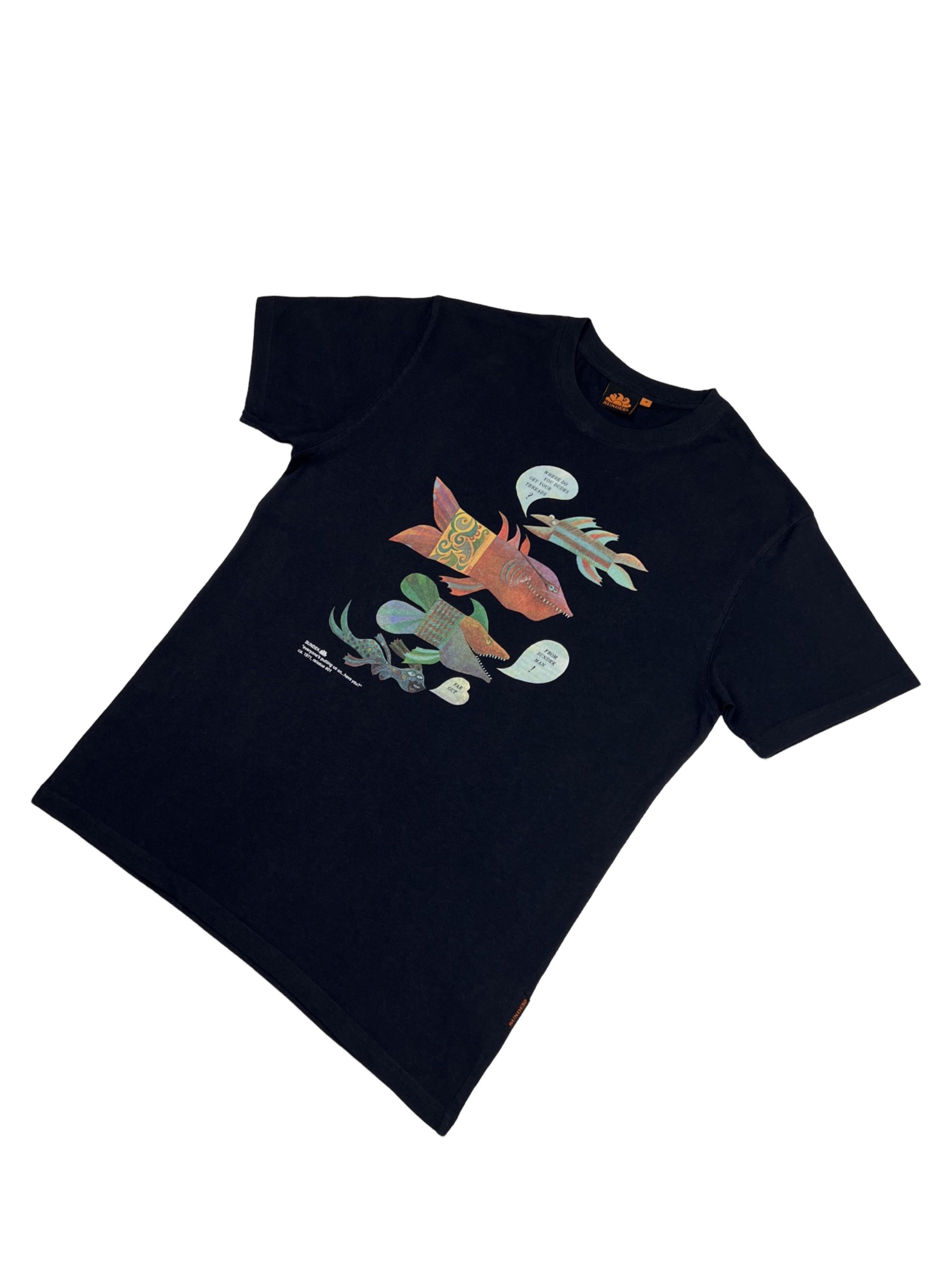 Sundek Sundek Fish Pattern Graphic Tee Navy Color Size US S / EU 44-46 / 1 - 2 Thumbnail
