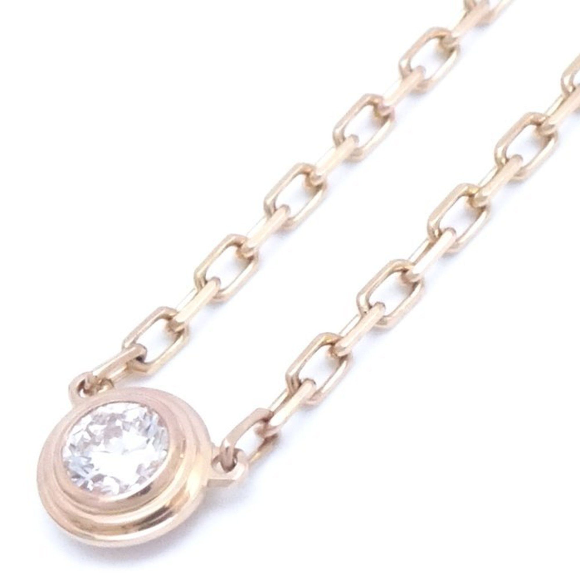 image of Cartier Damour Sm Necklace B7215700 Small Model Diamants Leger Diamond K18Pg Pink Gold 290947, Wome