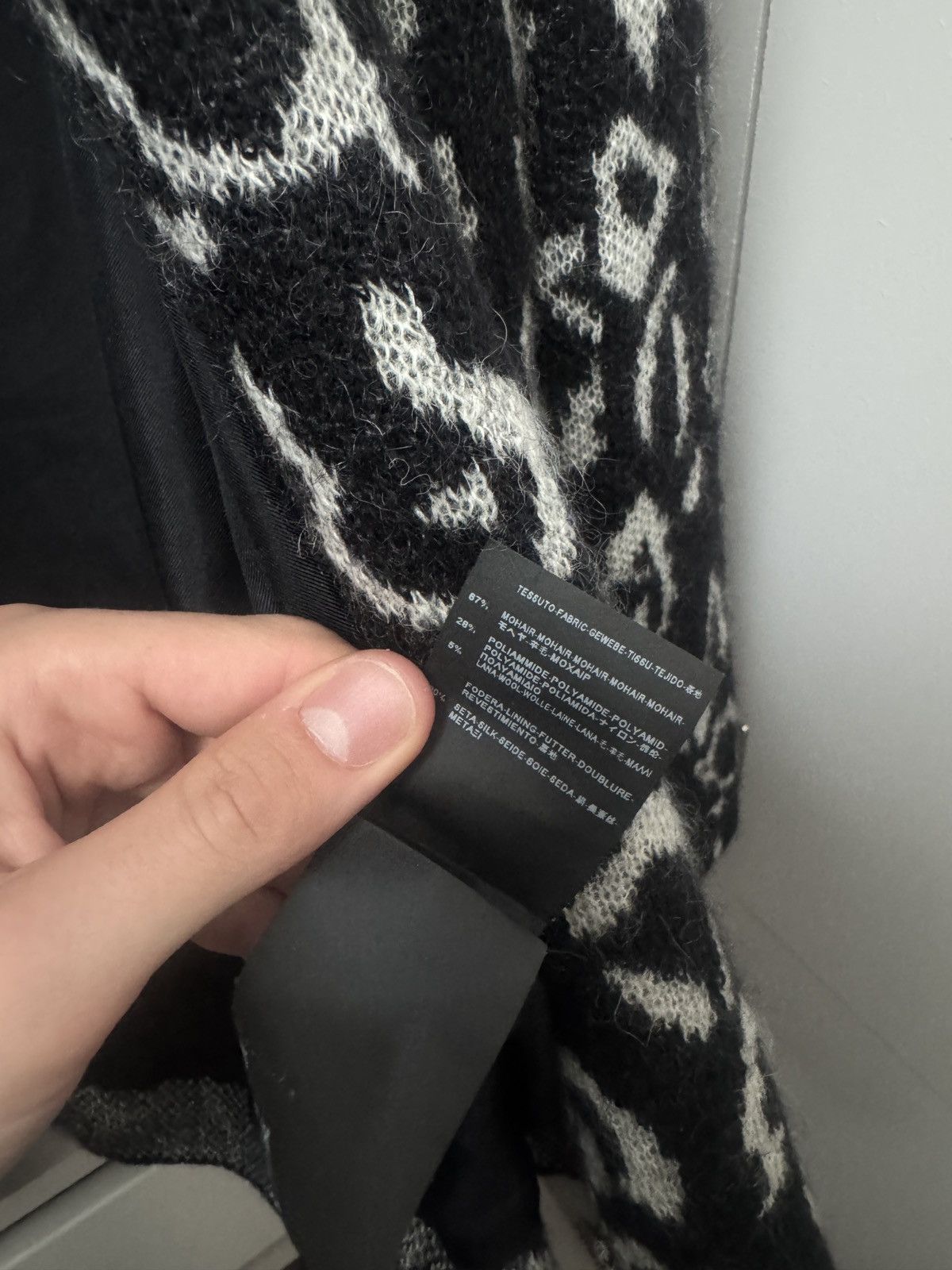Saint Laurent Paris Saint Laurent FW15 Hedi Slimane Leopard Mohair Cardigan Size US M / EU 48-50 / 2 - 4 Thumbnail