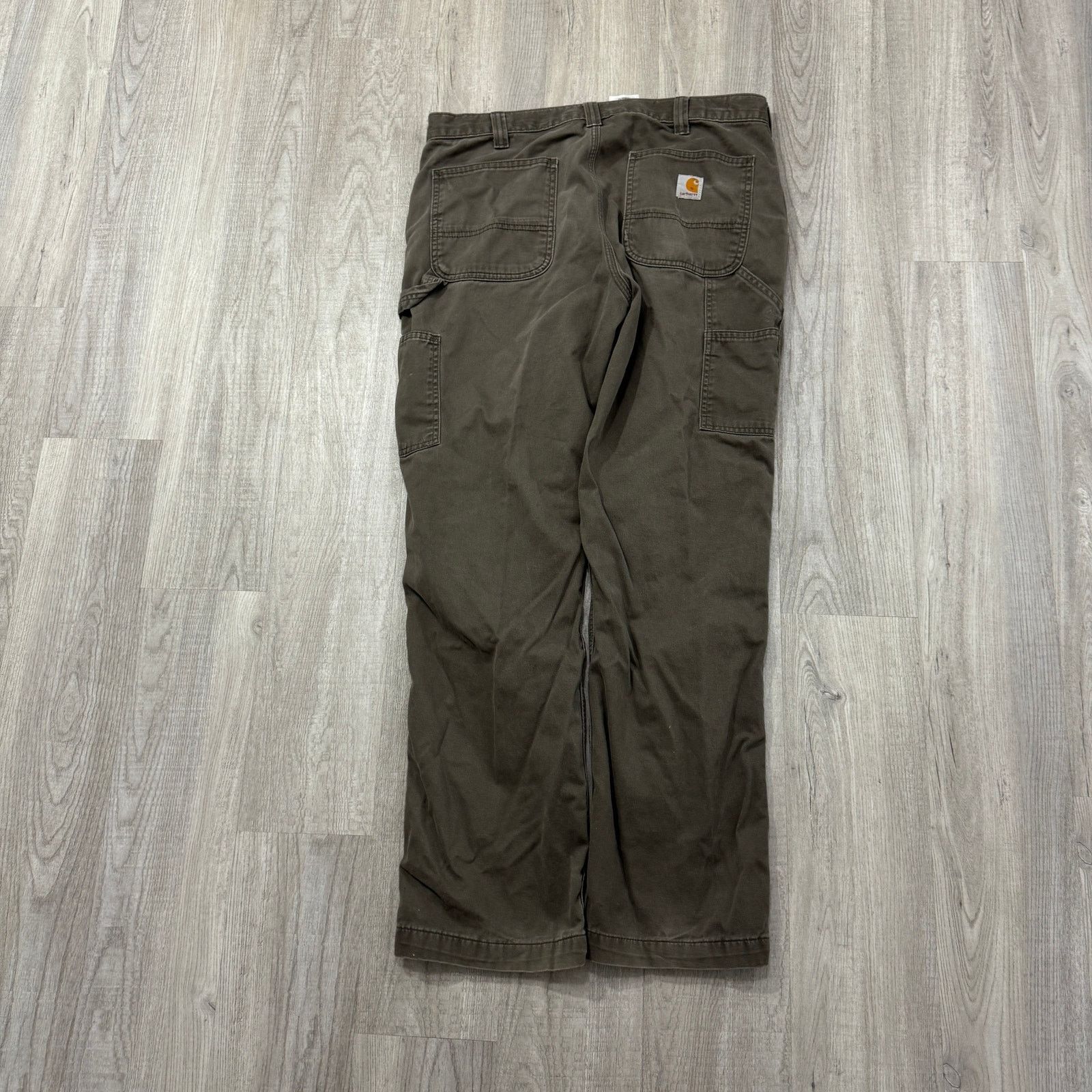 Carhartt Carhartt Cargo Pants Men's 36 x 32 Brown Workwear Pockets Size US 36 / EU 52 - 5 Thumbnail