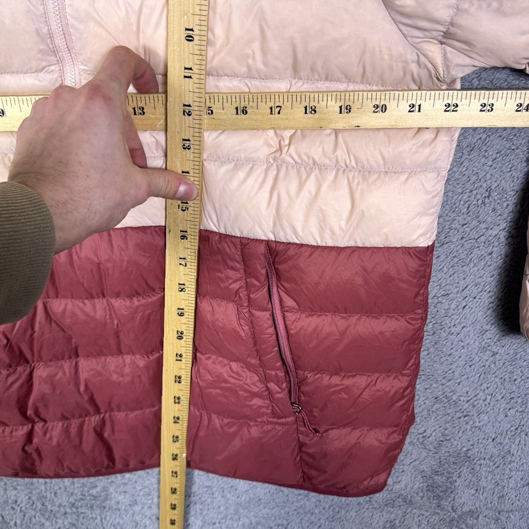 Eddie Bauer Eddie Bauer Cirruslite Down Parka Hooded Puffer 1/2 Zip Womens L Pink Geometric Quilt Zip Pocket Java? Size L / US 10 / IT 46 - 7 Thumbnail