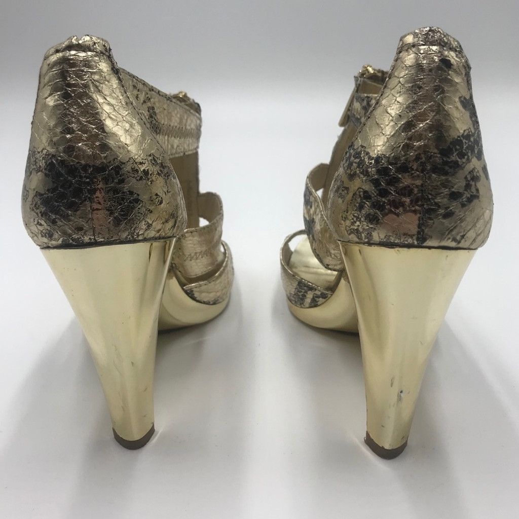 Michael Kors MICHAEL KORS | Berkeley T Strap Snakeskin Heels Size US 6.5 / IT 36.5 - 12 Thumbnail