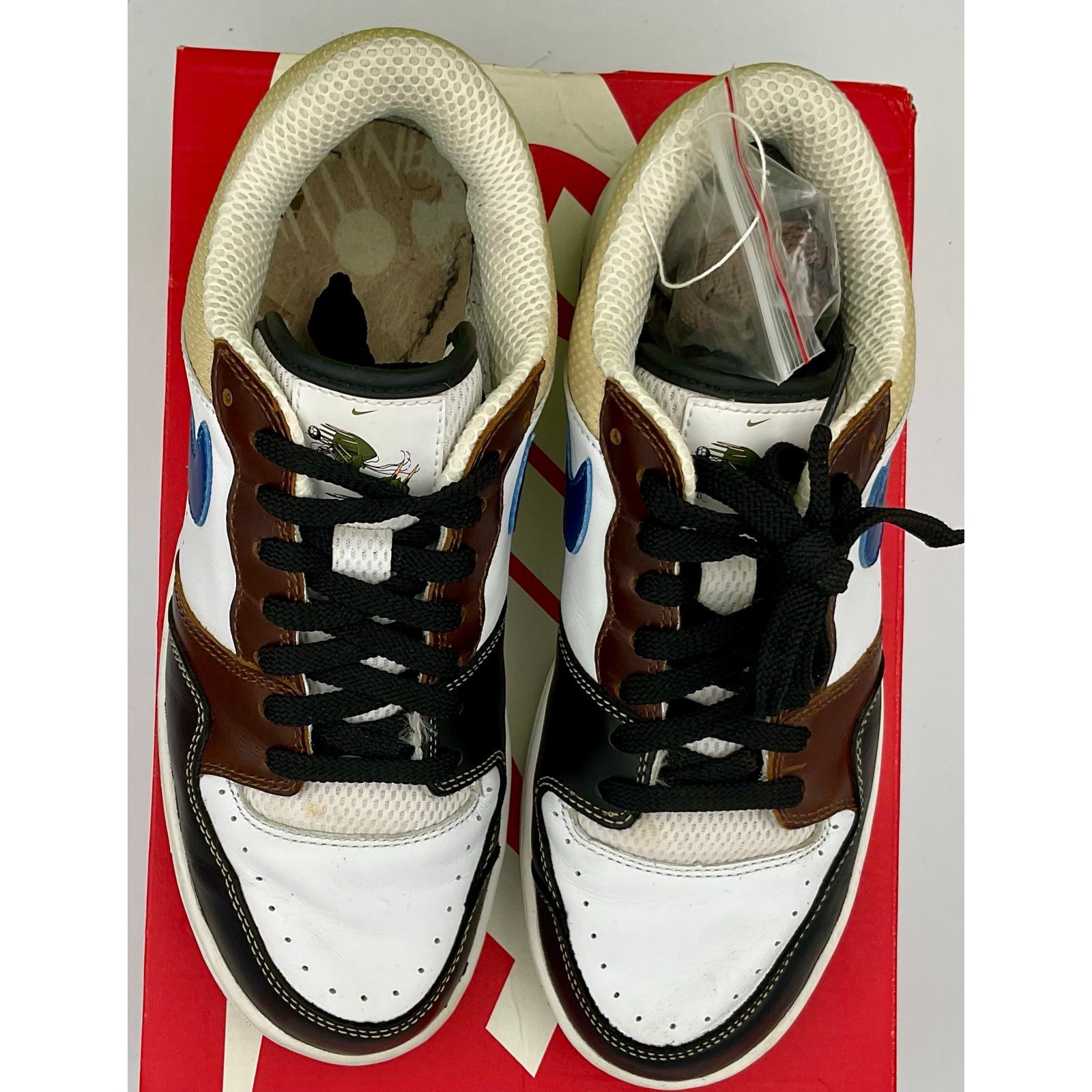 Nike COURT FORCE LOW PRM White/Mil Blue-Bison 313940141 Sz8.5 Size US 8.5 / EU 41-42 - 5 Thumbnail