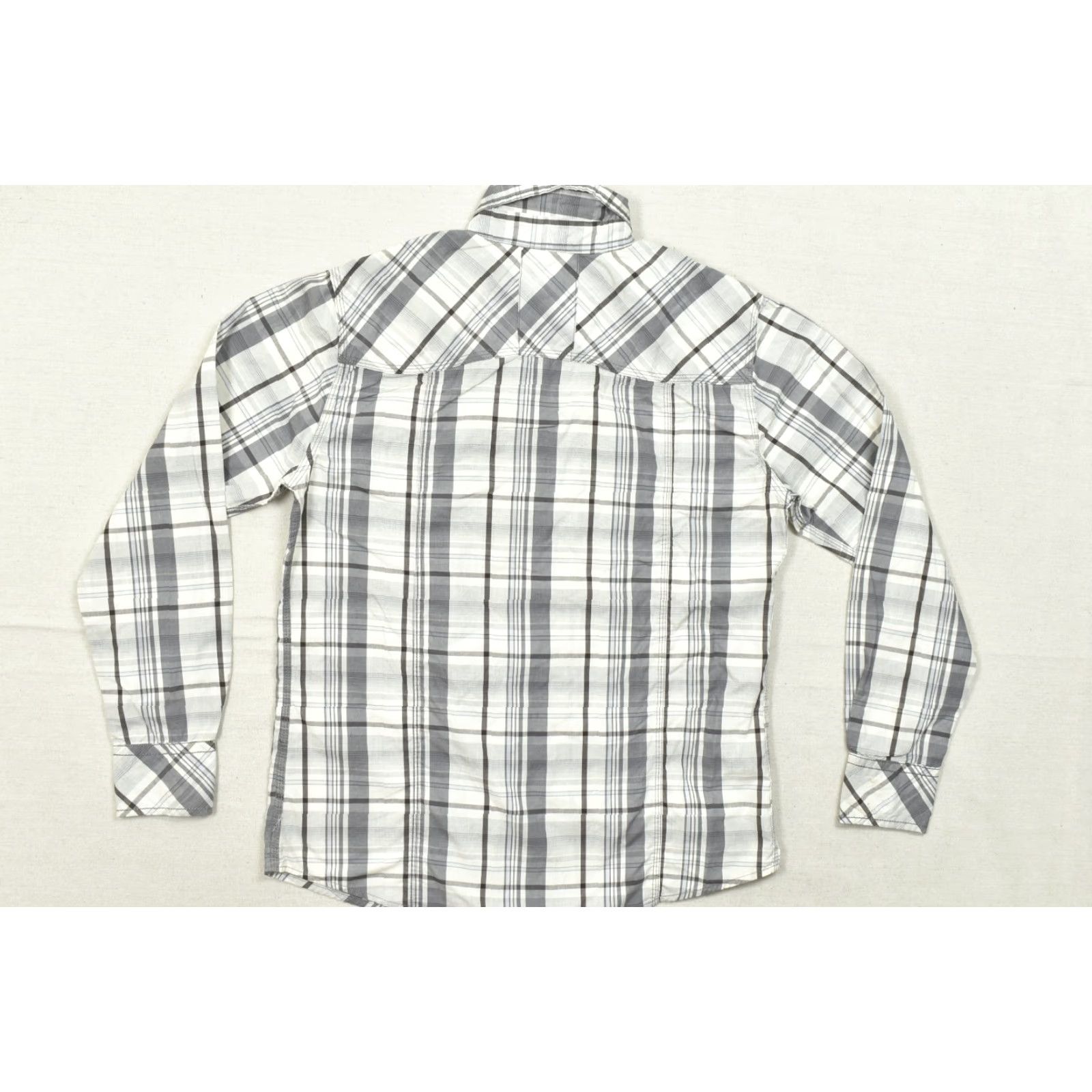 Vintage BKE Athletic Fit Men's L Long Sleeve Plaid Western Pearl Snap Button-Down Shirt Size US L / EU 52-54 / 3 - 8 Thumbnail