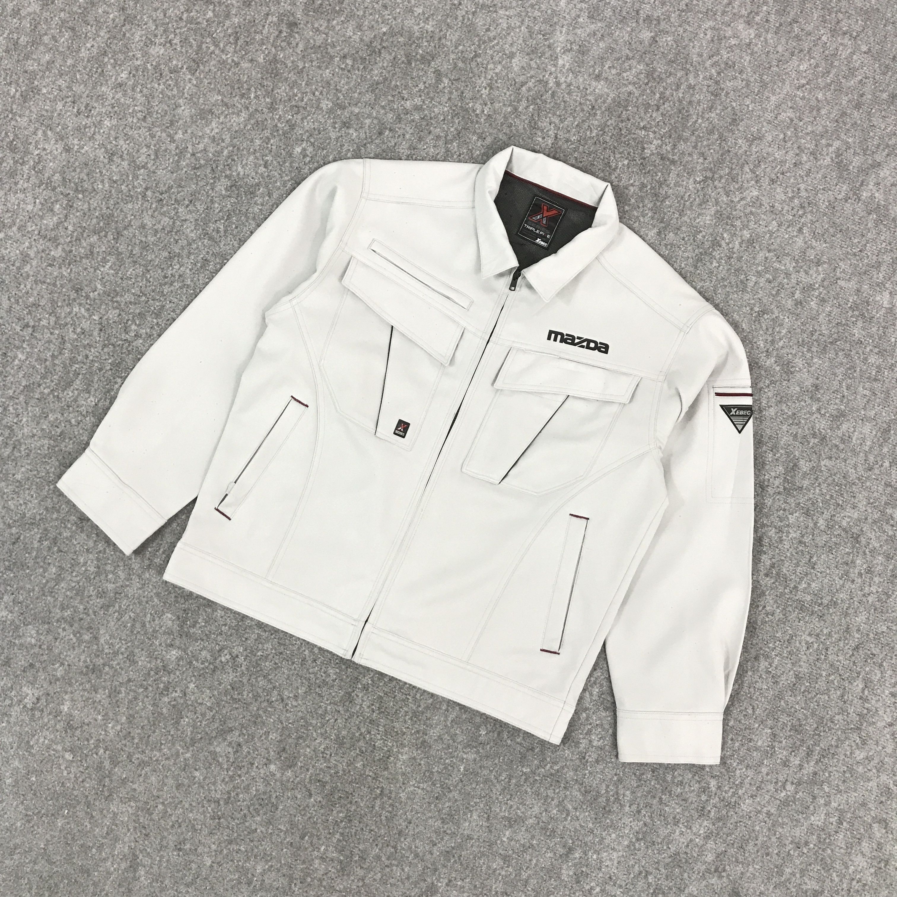 Japanese Brand × Sports Specialties MAZDA RACING LIGHT GRAY CUSTOM JAPAN JACKET Size US L / EU 52-54 / 3 - 5 Thumbnail