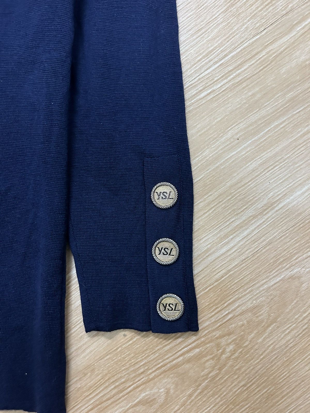 Vintage × Yves Saint Laurent Vintage Yves Saint Laurent big button logo Size M / US 6-8 / IT 42-44 - 10 Thumbnail