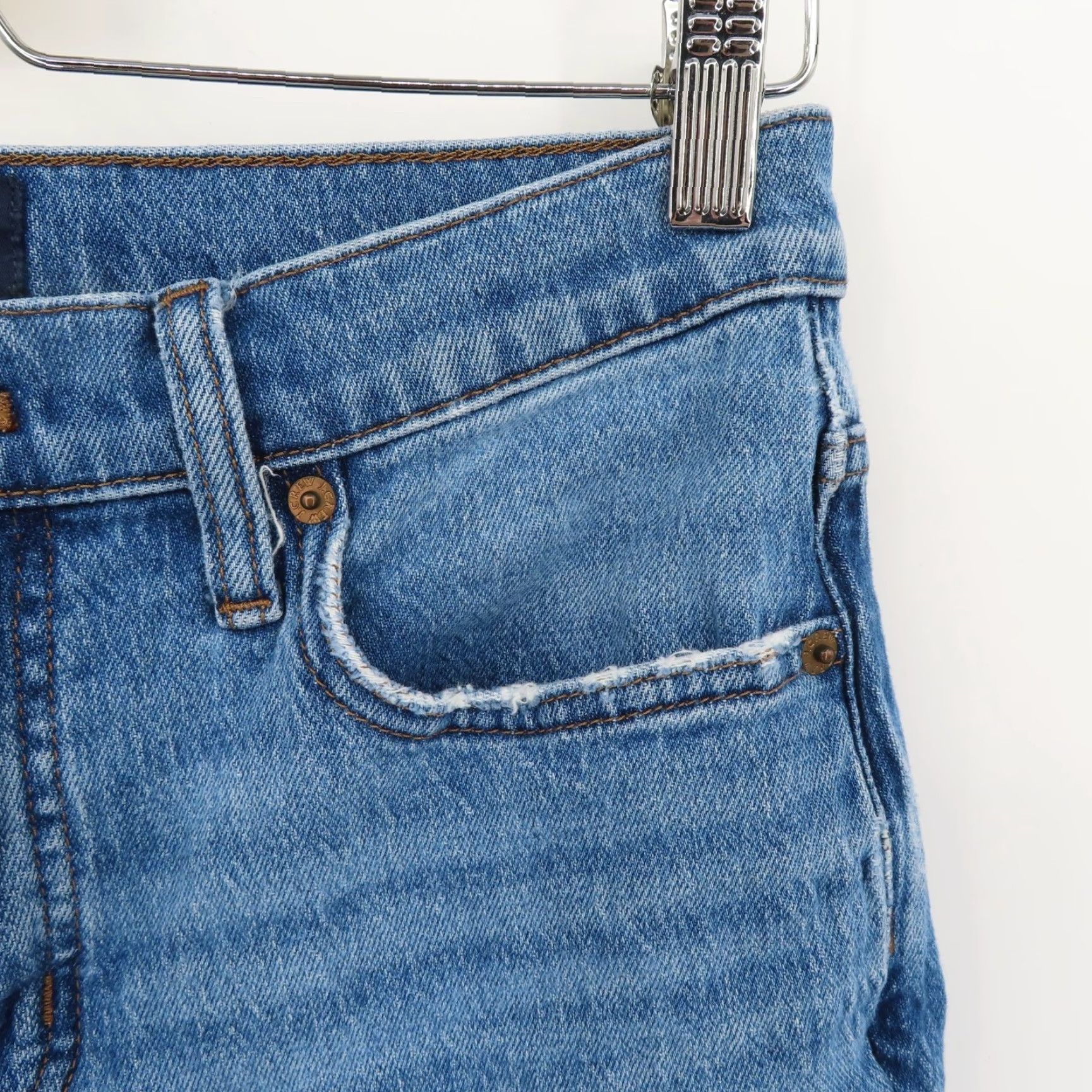Vintage J Crew Jeans Women 26 Slim Boyfriend Denim Blue Cotton Blend 5-Pocket Pockets Jeans Size 26" / US 2 / IT 38 - 4 Thumbnail