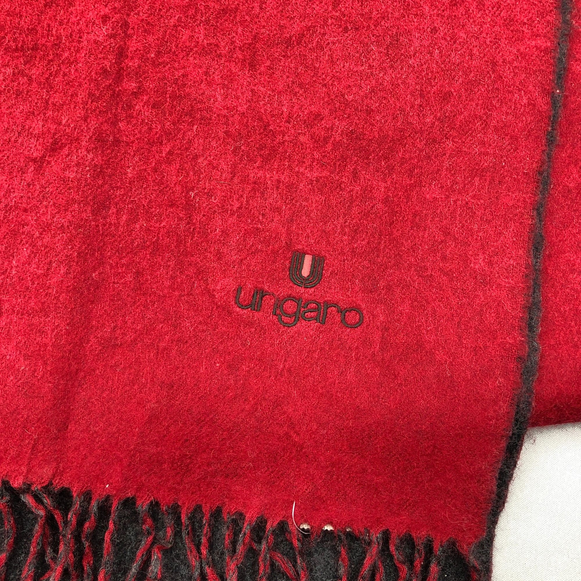 Emanuel Ungaro Vintage Ungaro Scarf Muffler Wool Cashmere Scarves Size ONE SIZE - 5 Thumbnail