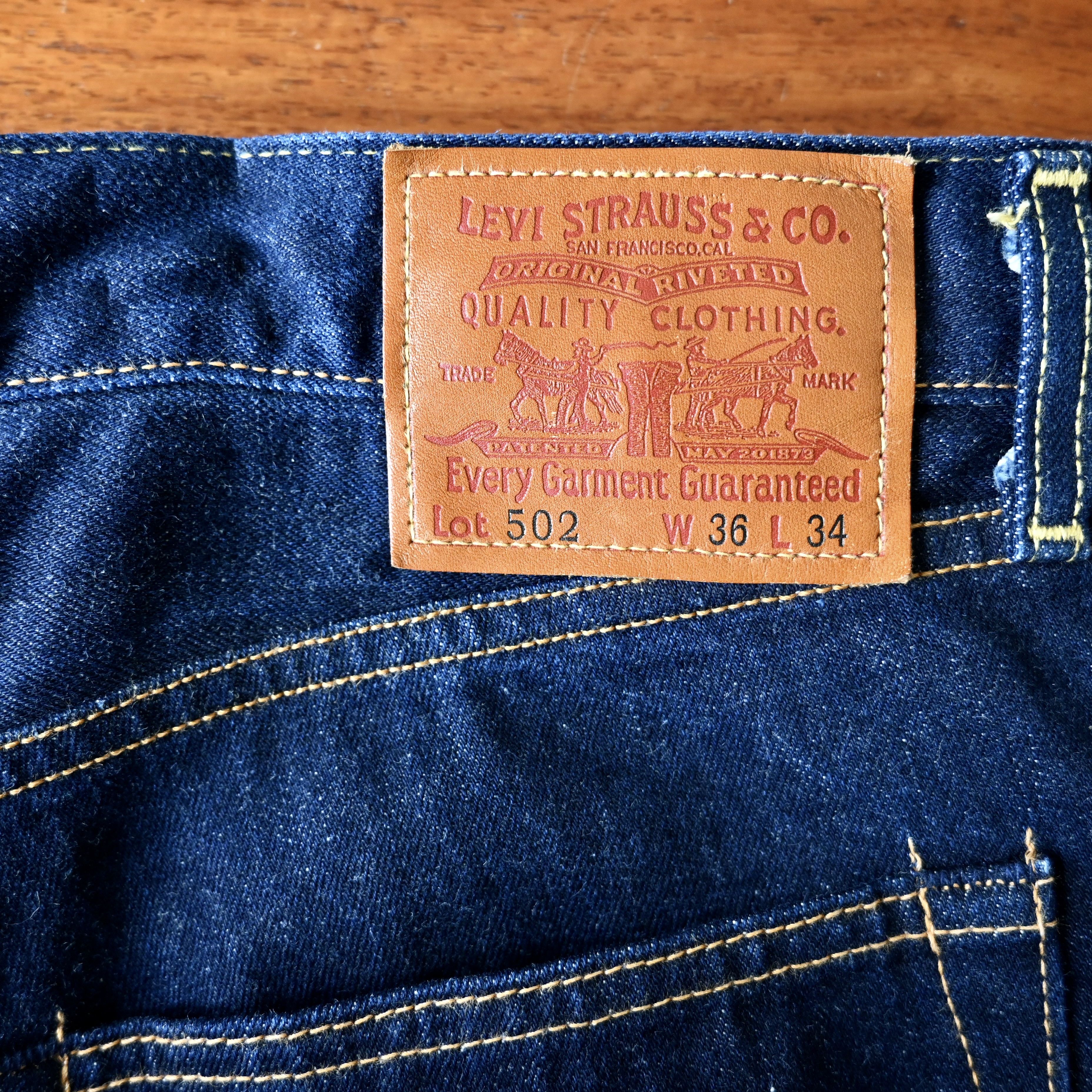 Levi's Made in Japan reissue, 2010 Levi's 502 selvedged denim jeans Size US 36 / EU 52 - 10 Thumbnail