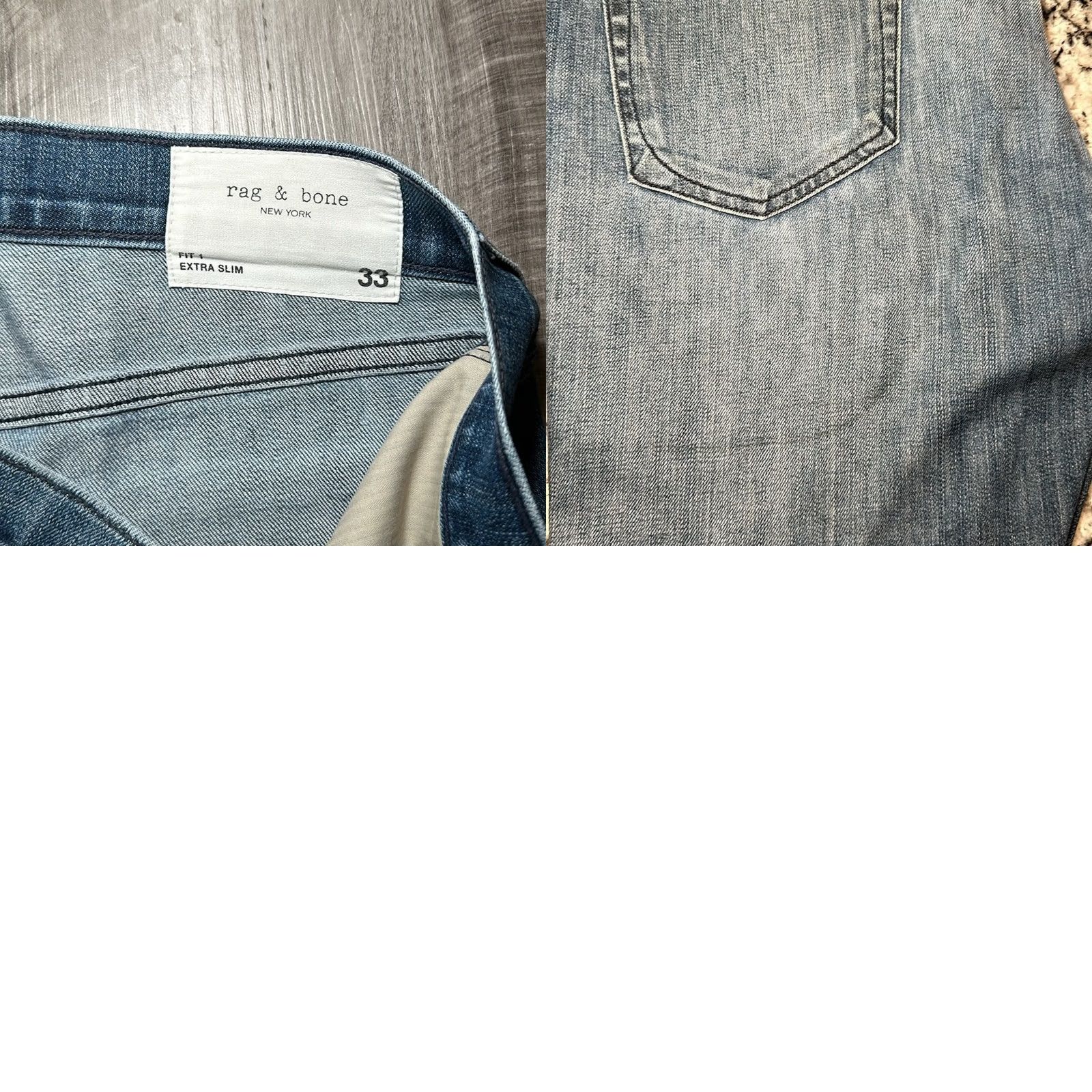 Rag & Bone Rag & Bone Jeans Mens 33 Blue Fit Slim Size US 33 - 8 Thumbnail