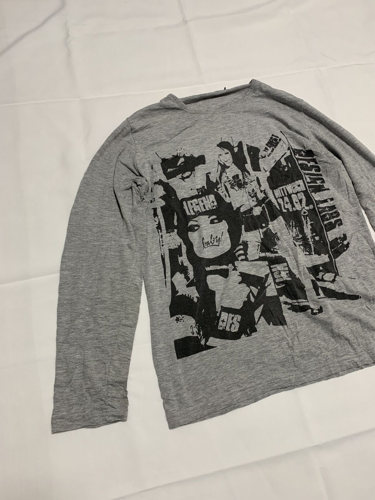 If Six Was Nine × Japanese Brand × Le Grande Bleu (L.G.B.) Vintage gothic longsleeve, punk, new rock, rock, y2k style Size L / US 10 / IT 46 - 2 Thumbnail